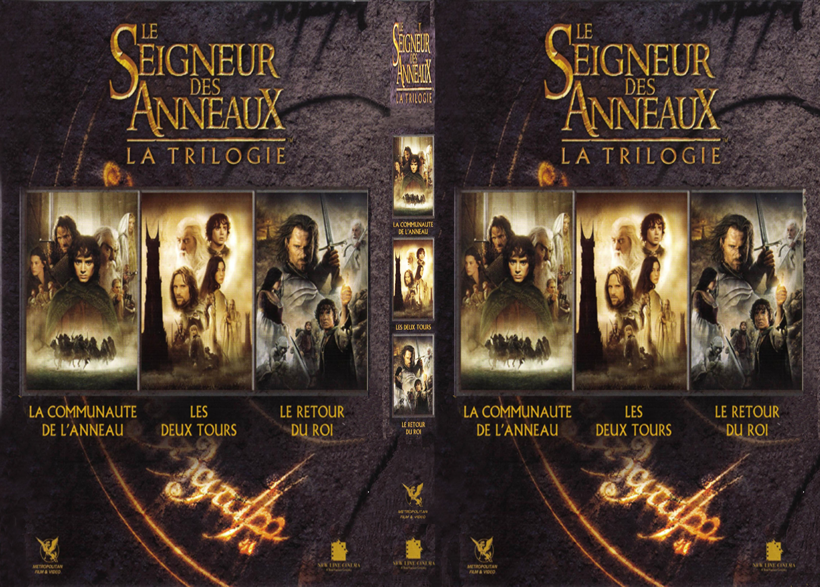 Jaquette DVD Le seigneur des anneaux La Trilogie COFFRET - SLIM