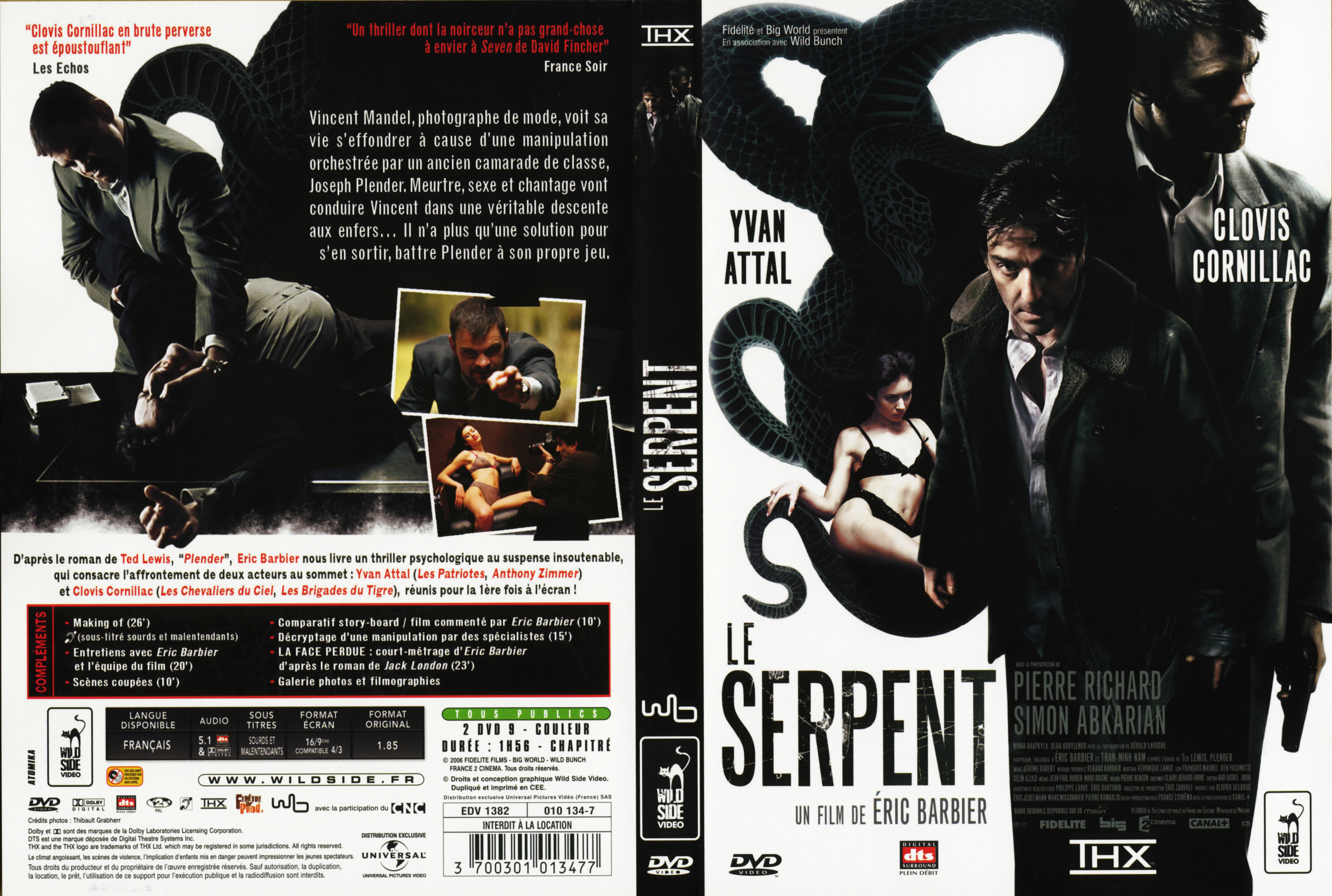 Jaquette DVD Le serpent v2