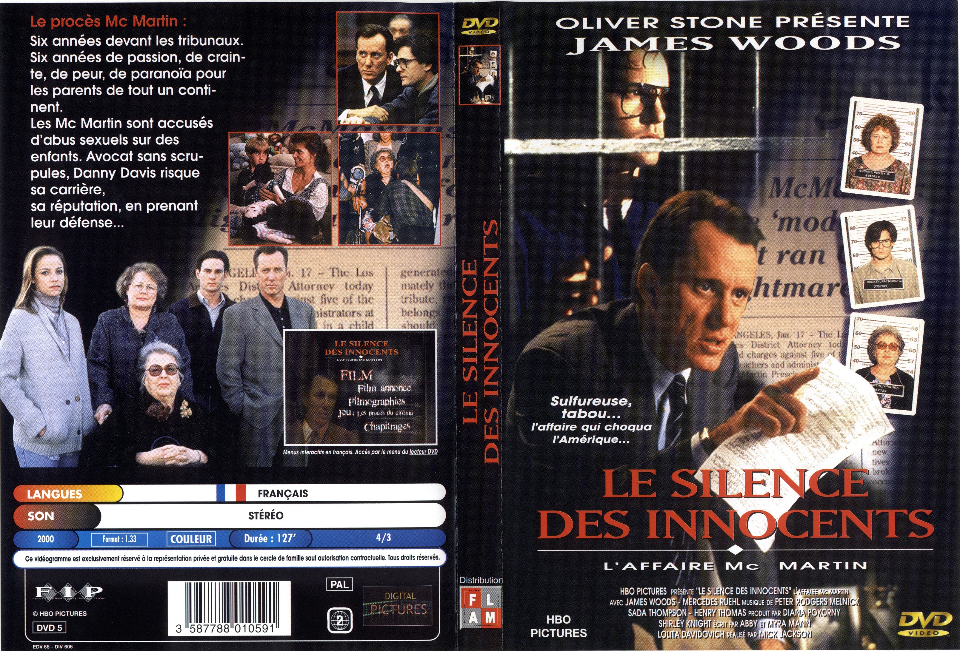 Jaquette DVD Le silence des innocents