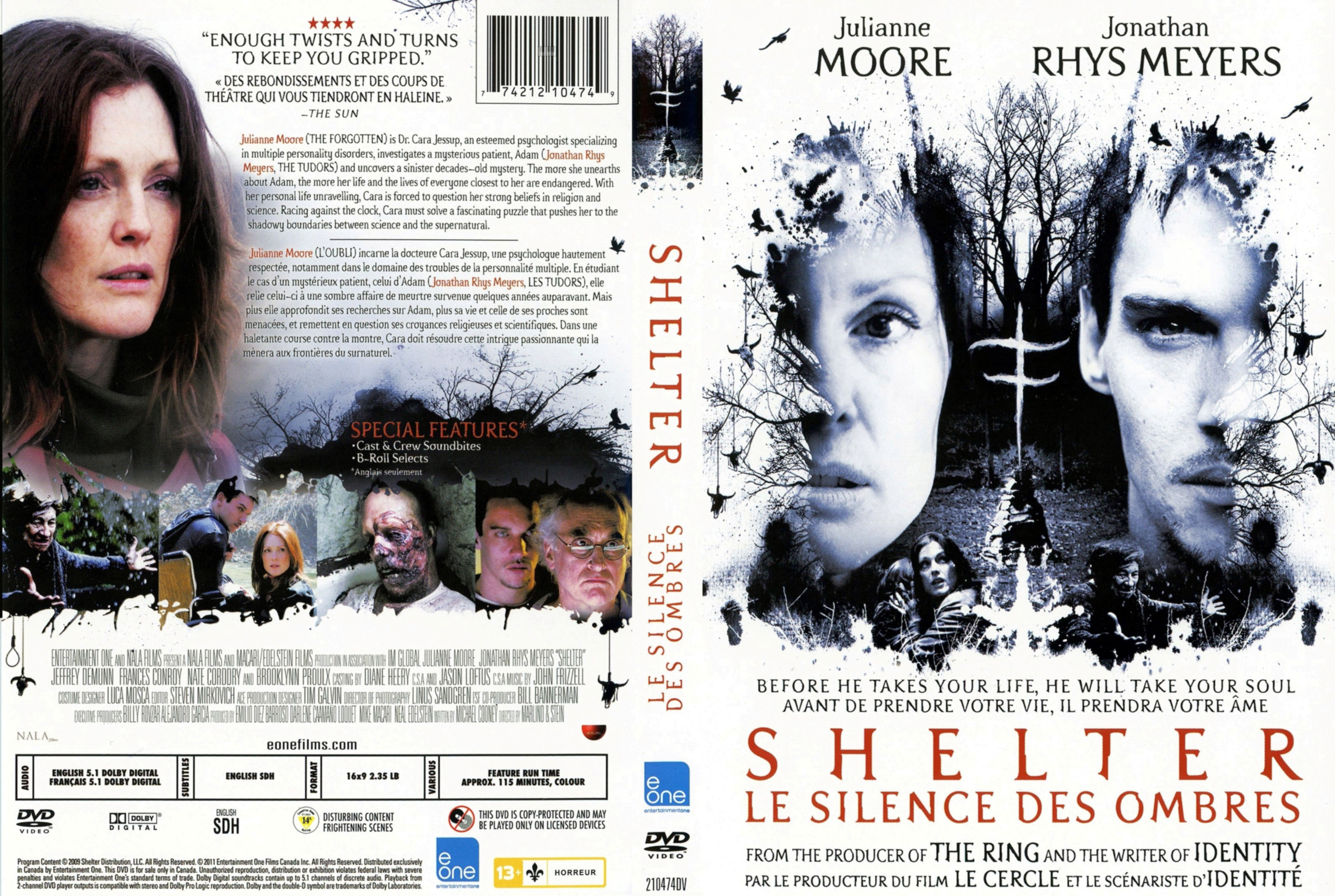 Jaquette DVD Le silence des ombres - Shelter (Canadienne)