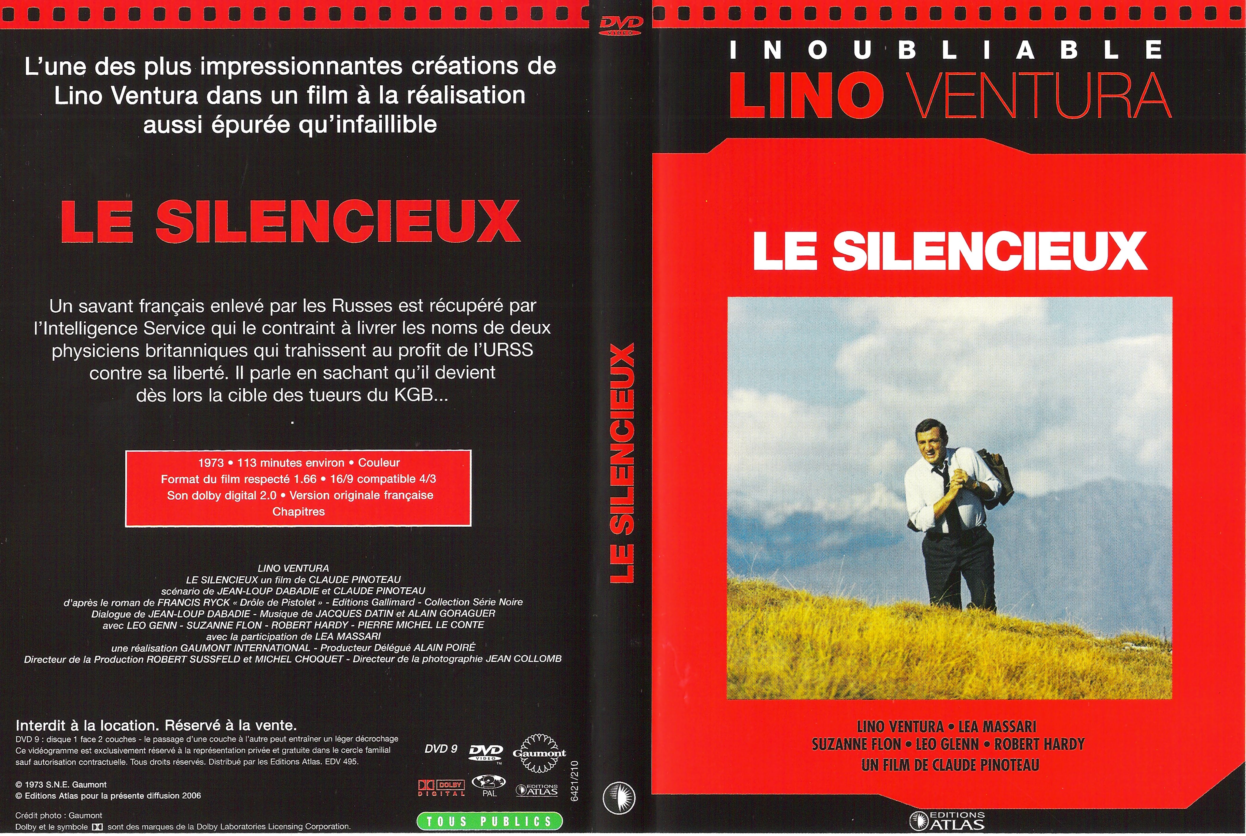 Jaquette DVD Le silencieux