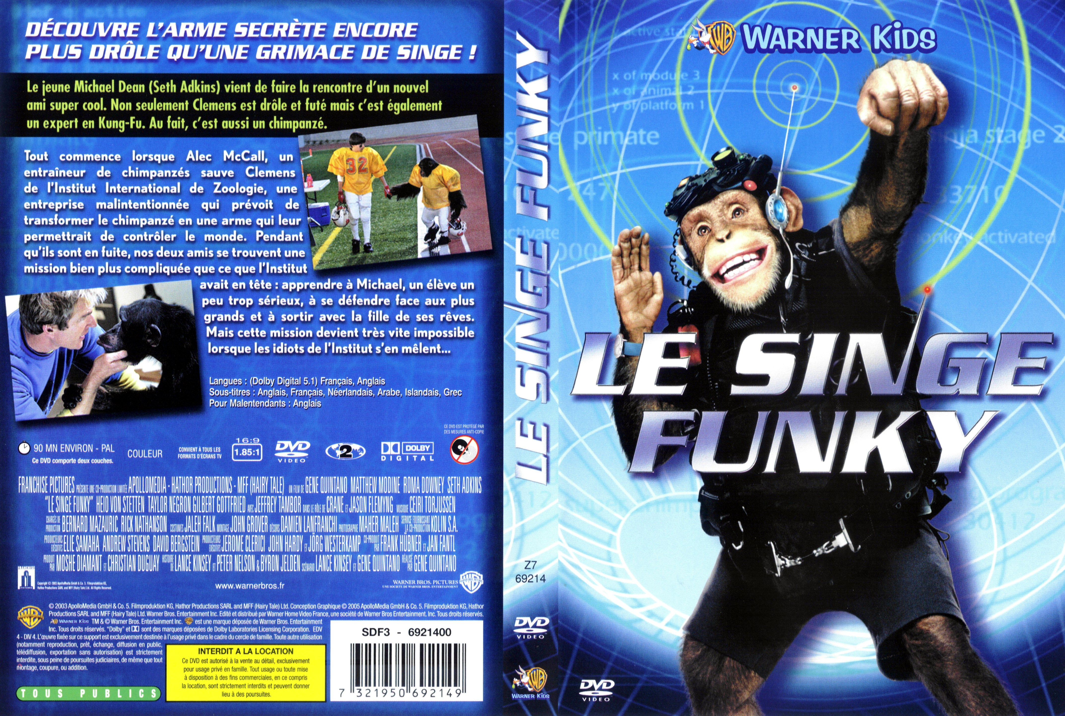Jaquette DVD Le singe Funky
