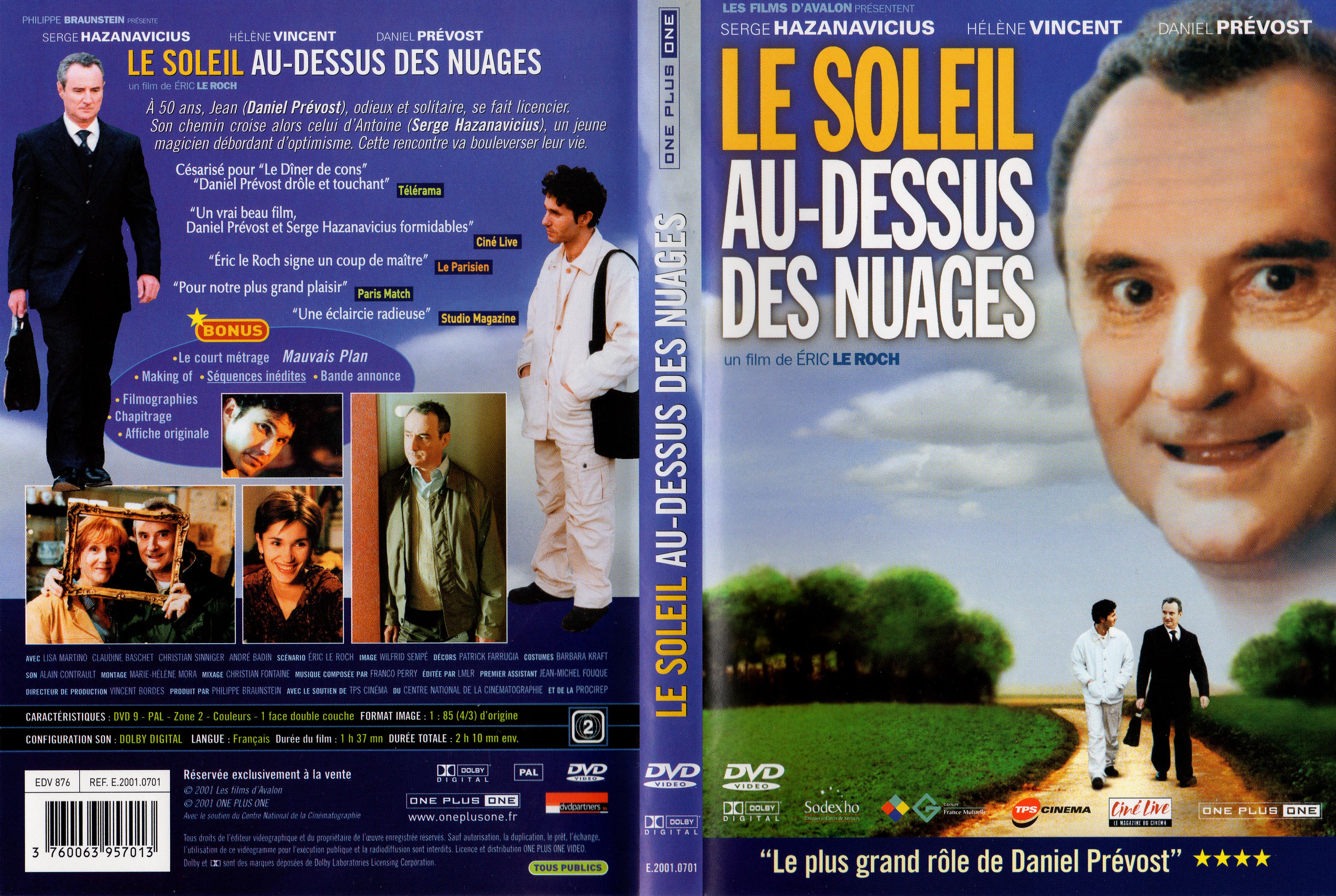 Jaquette DVD Le soleil au-dessus des nuages