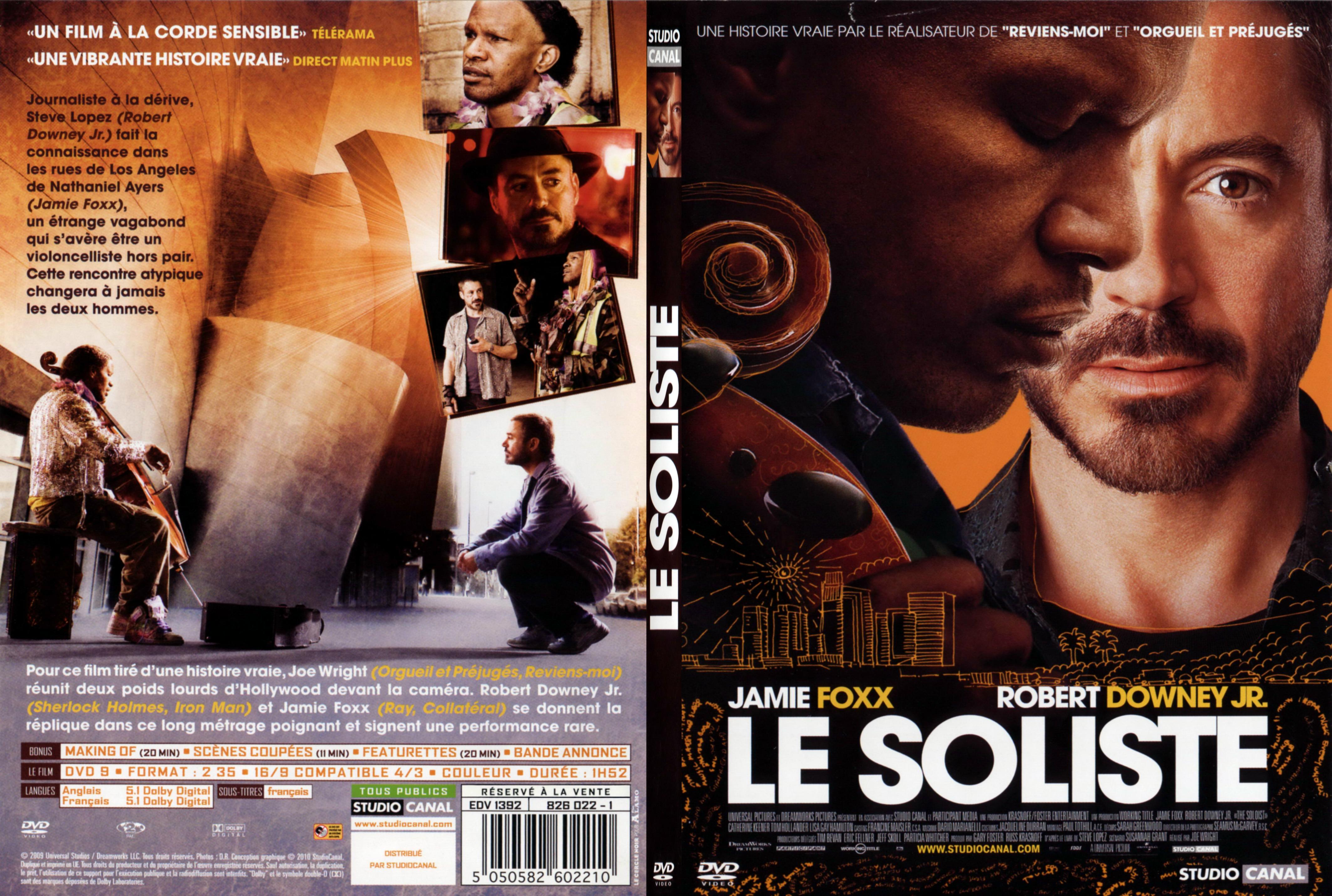 Jaquette DVD Le soliste - SLIM