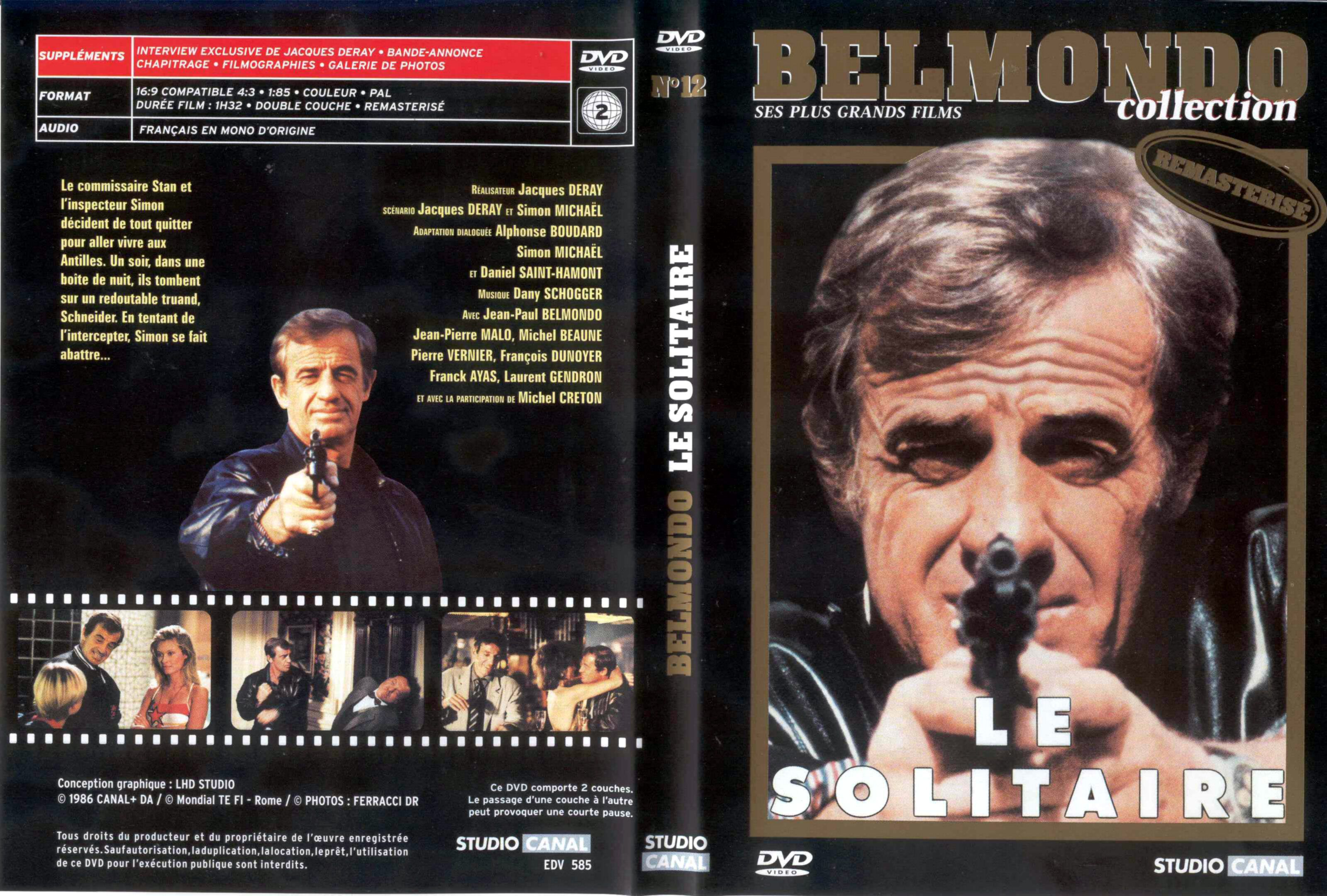 Jaquette DVD Le solitaire (Belmondo)