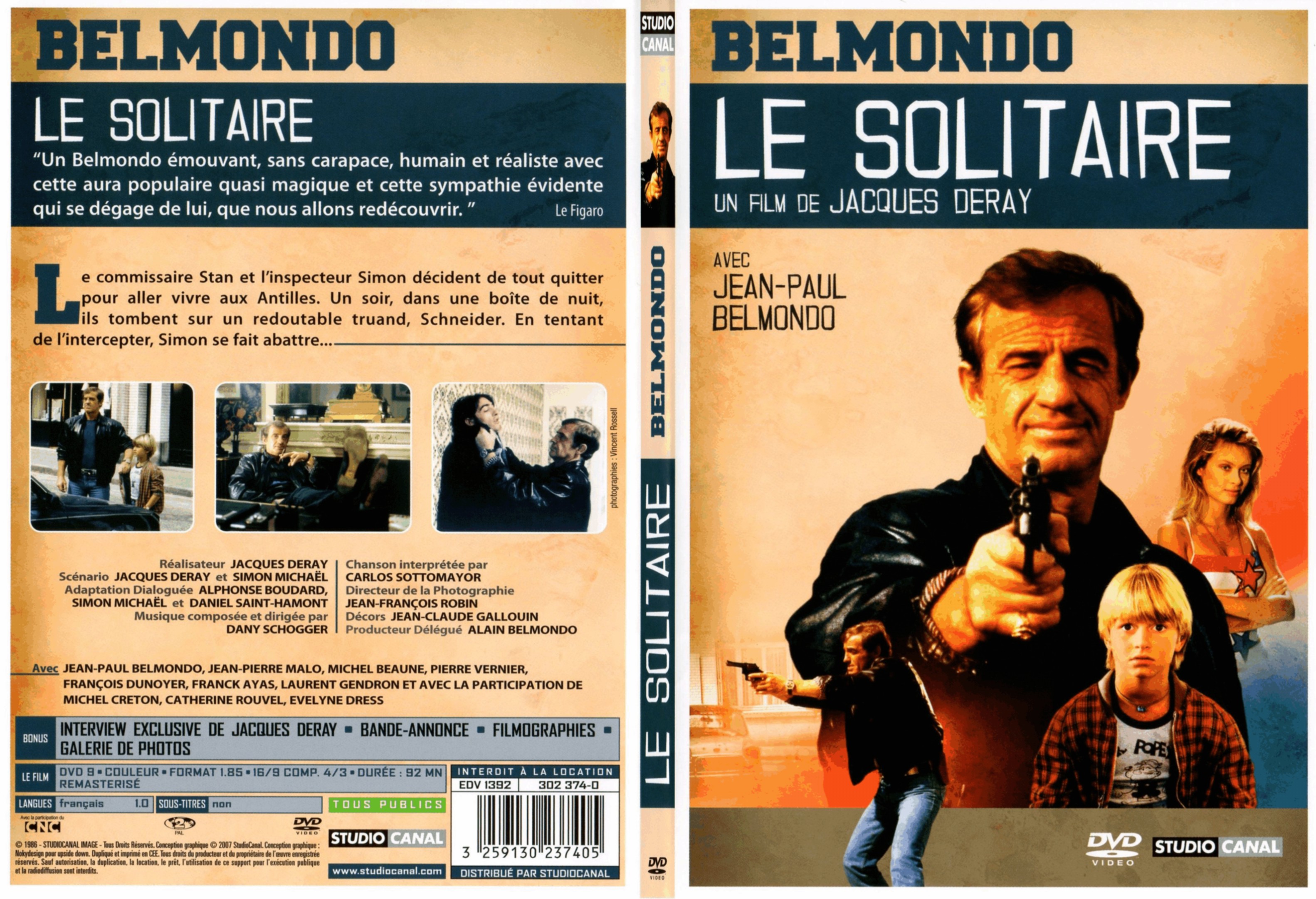 Jaquette DVD Le solitaire (Belmondo) - SLIM