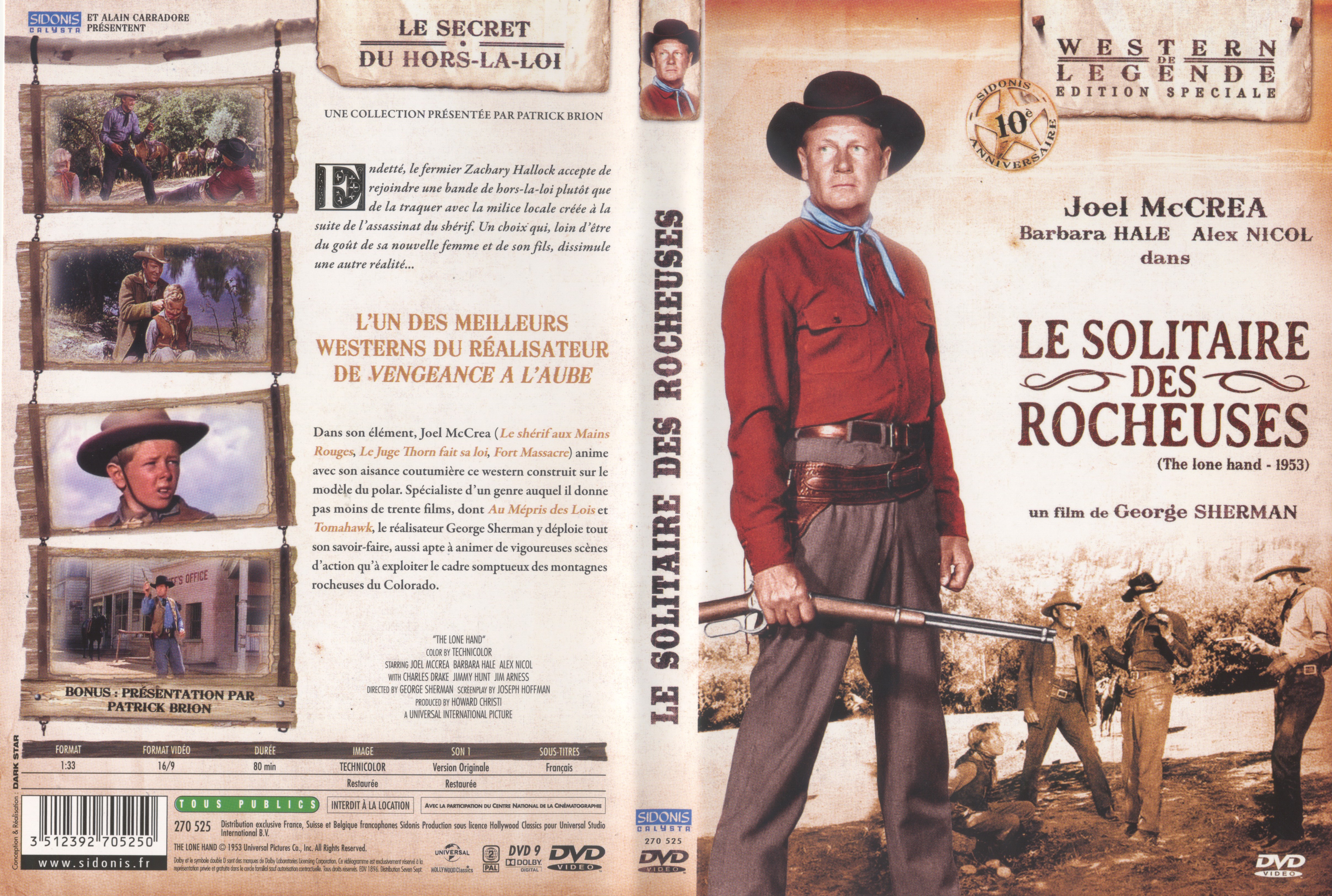 Jaquette DVD Le solitaire des rocheuses