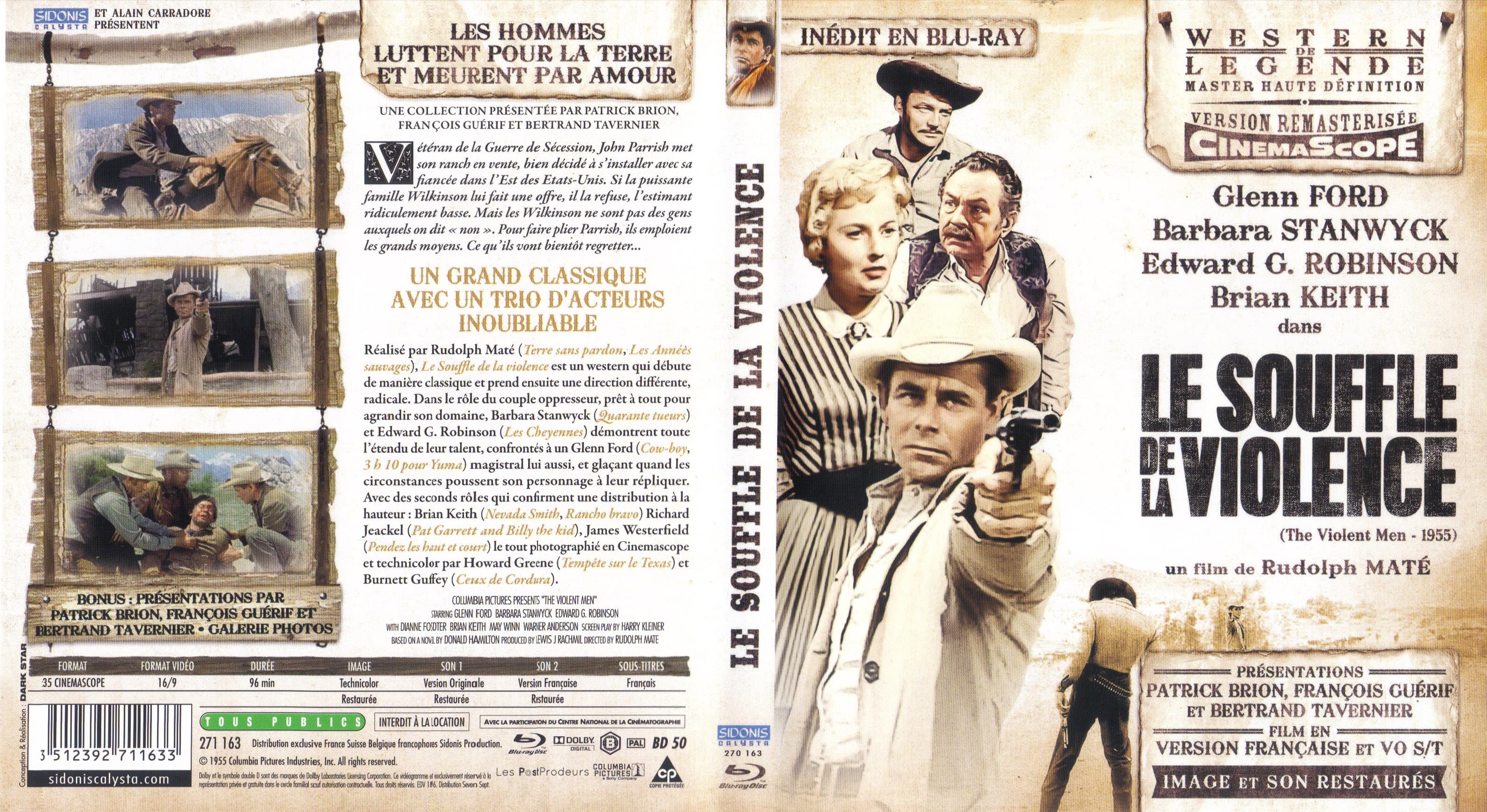 Jaquette DVD Le souffle de la violence (BLU-RAY)