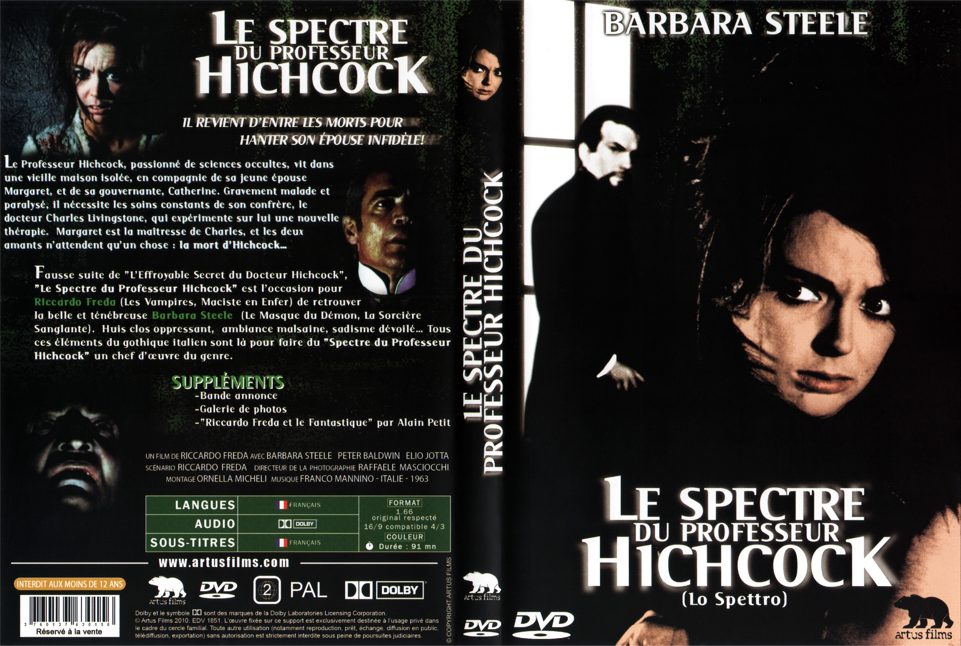 Jaquette DVD Le spectre du professeur Hitchcock