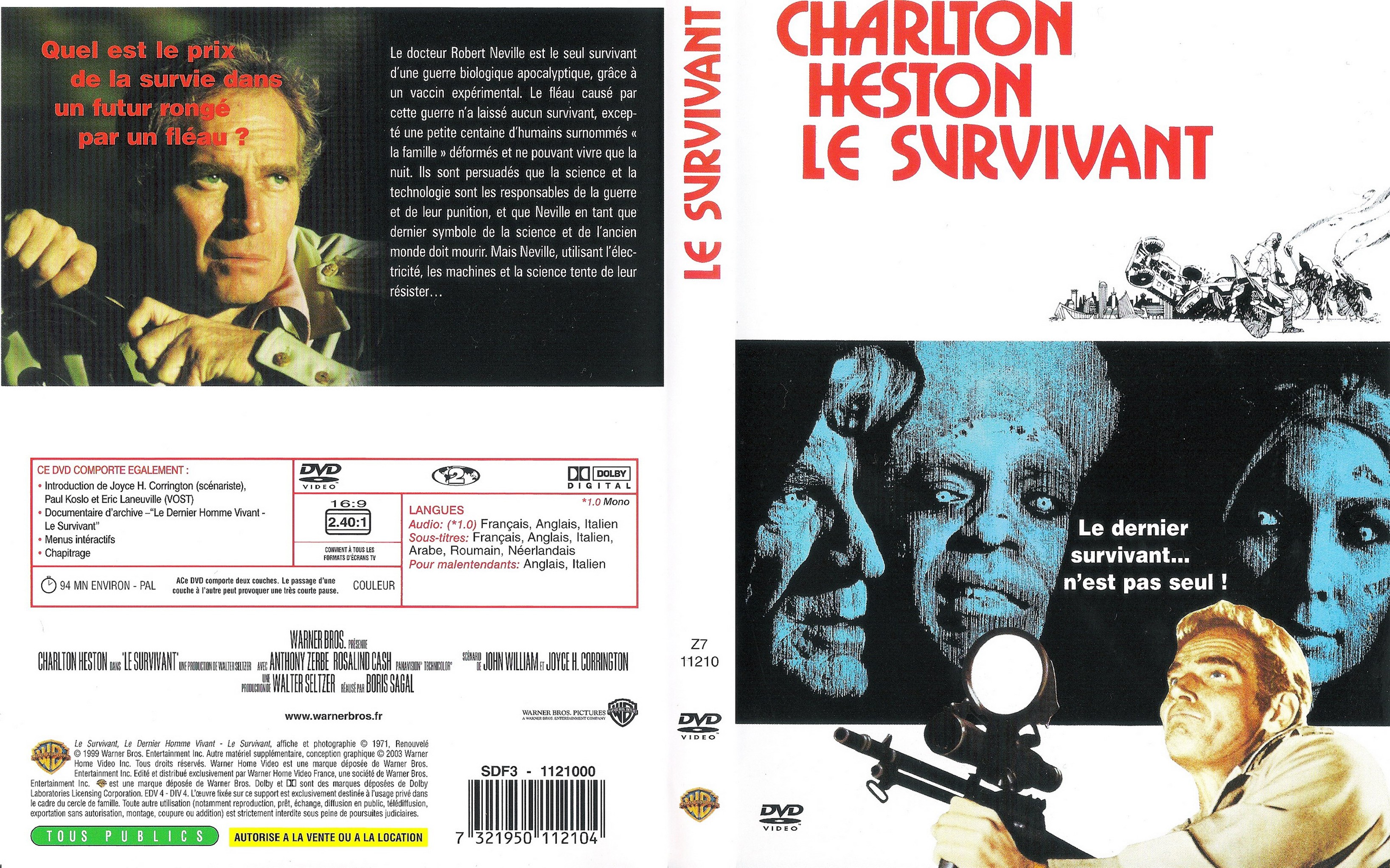Jaquette DVD Le survivant