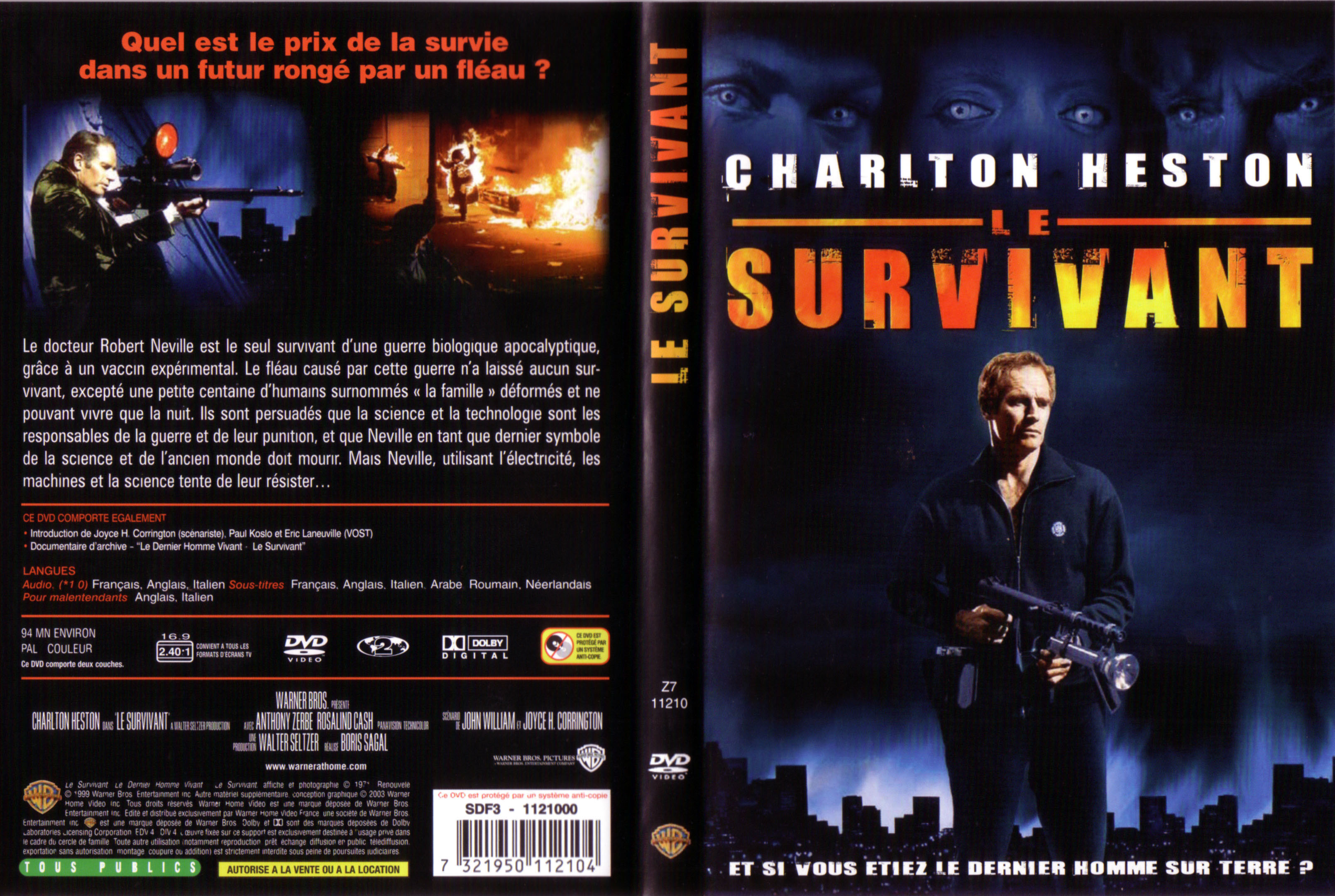 Jaquette DVD Le survivant v2