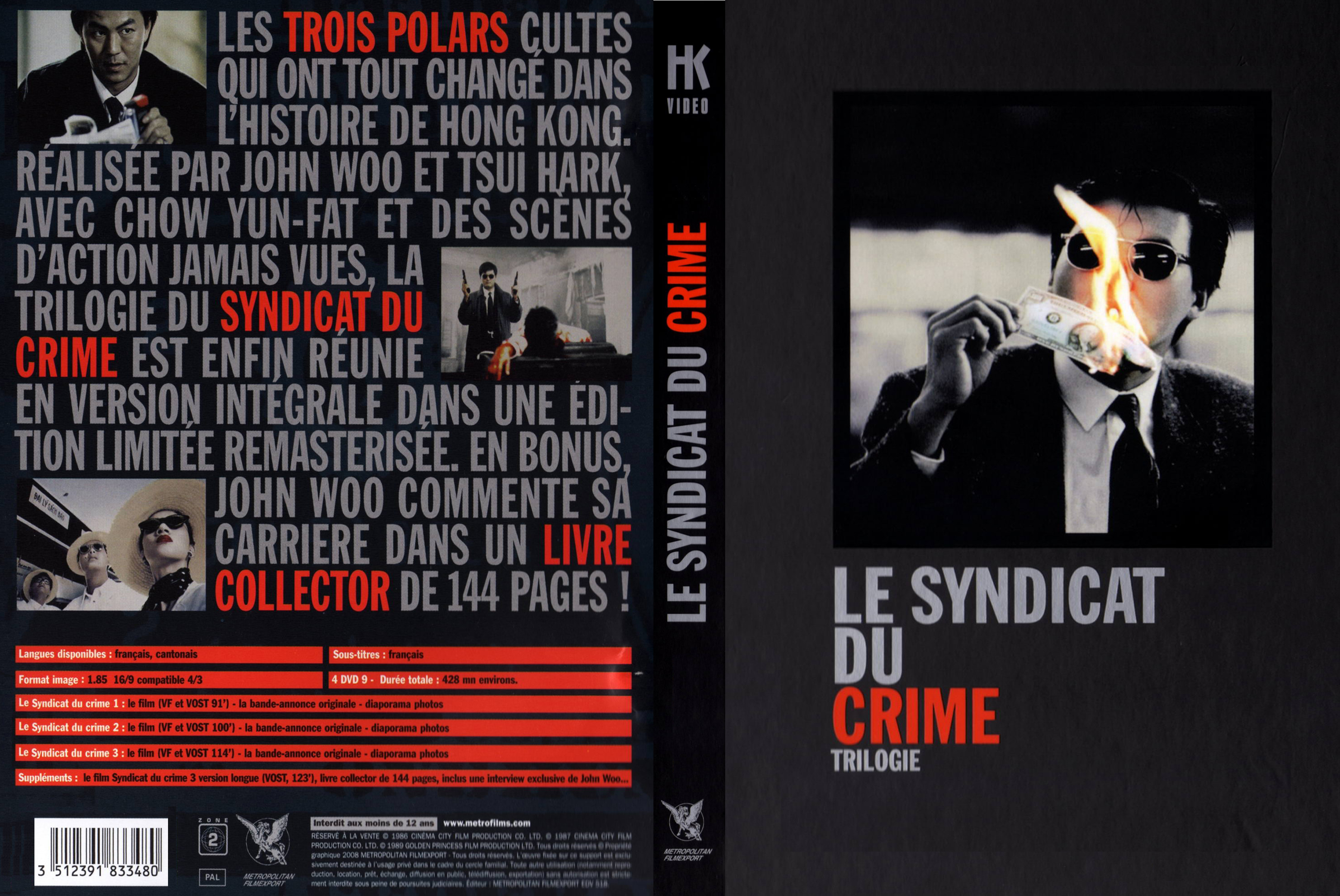 Jaquette DVD Le syndicat du crime Trilogie COFFRET