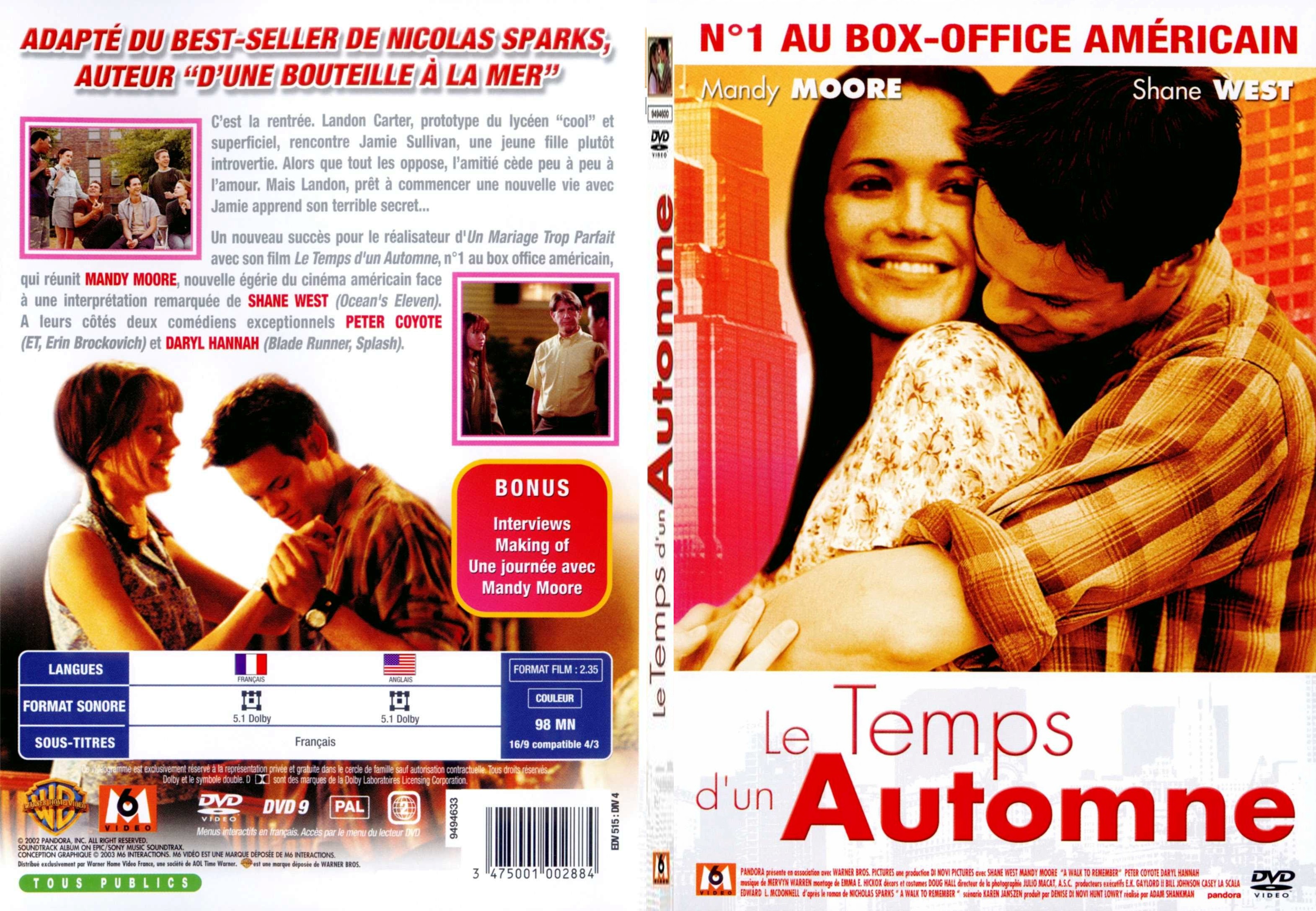 Jaquette DVD Le temps d