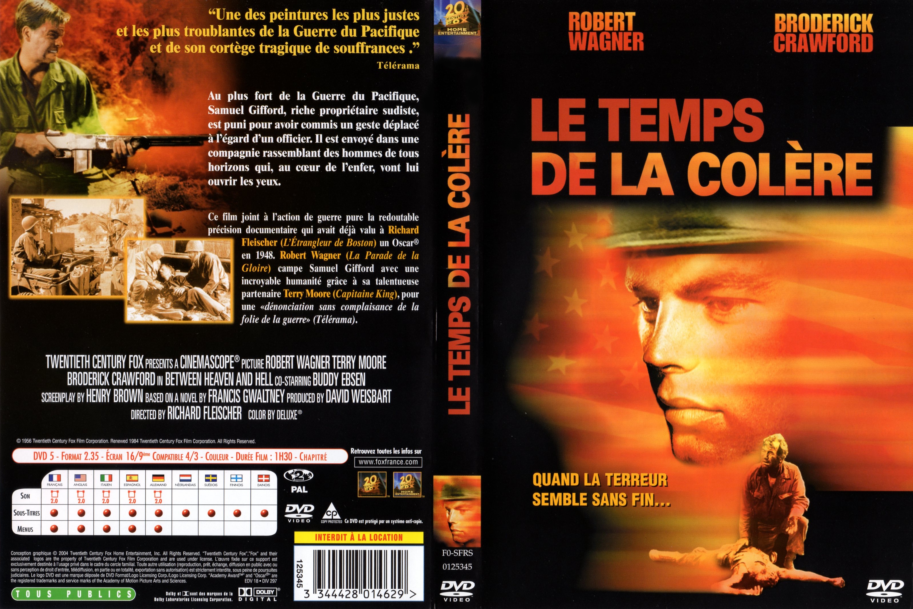 Jaquette DVD Le temps de la colre