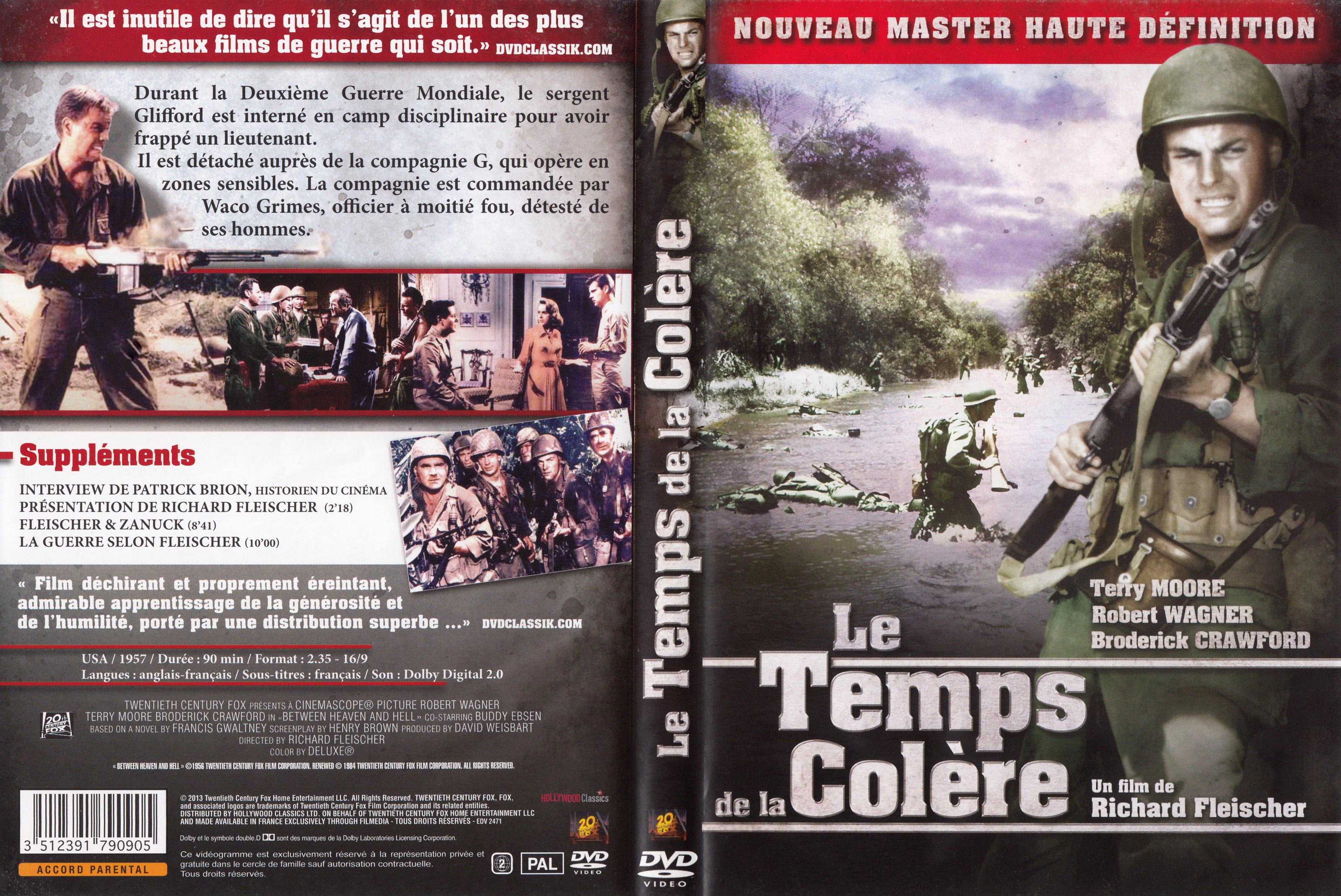 Jaquette DVD Le temps de la colre v3