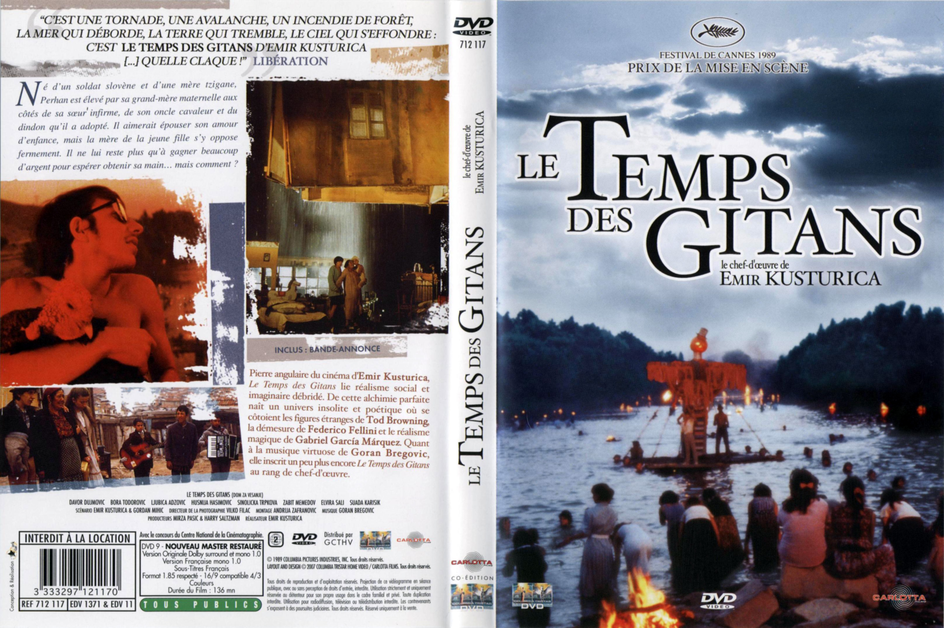 Jaquette DVD Le temps des Gitans