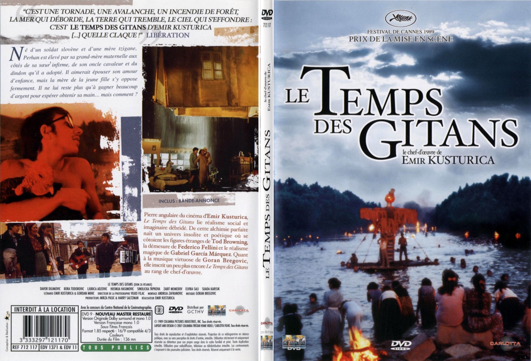 Jaquette DVD Le temps des Gitans - SLIM