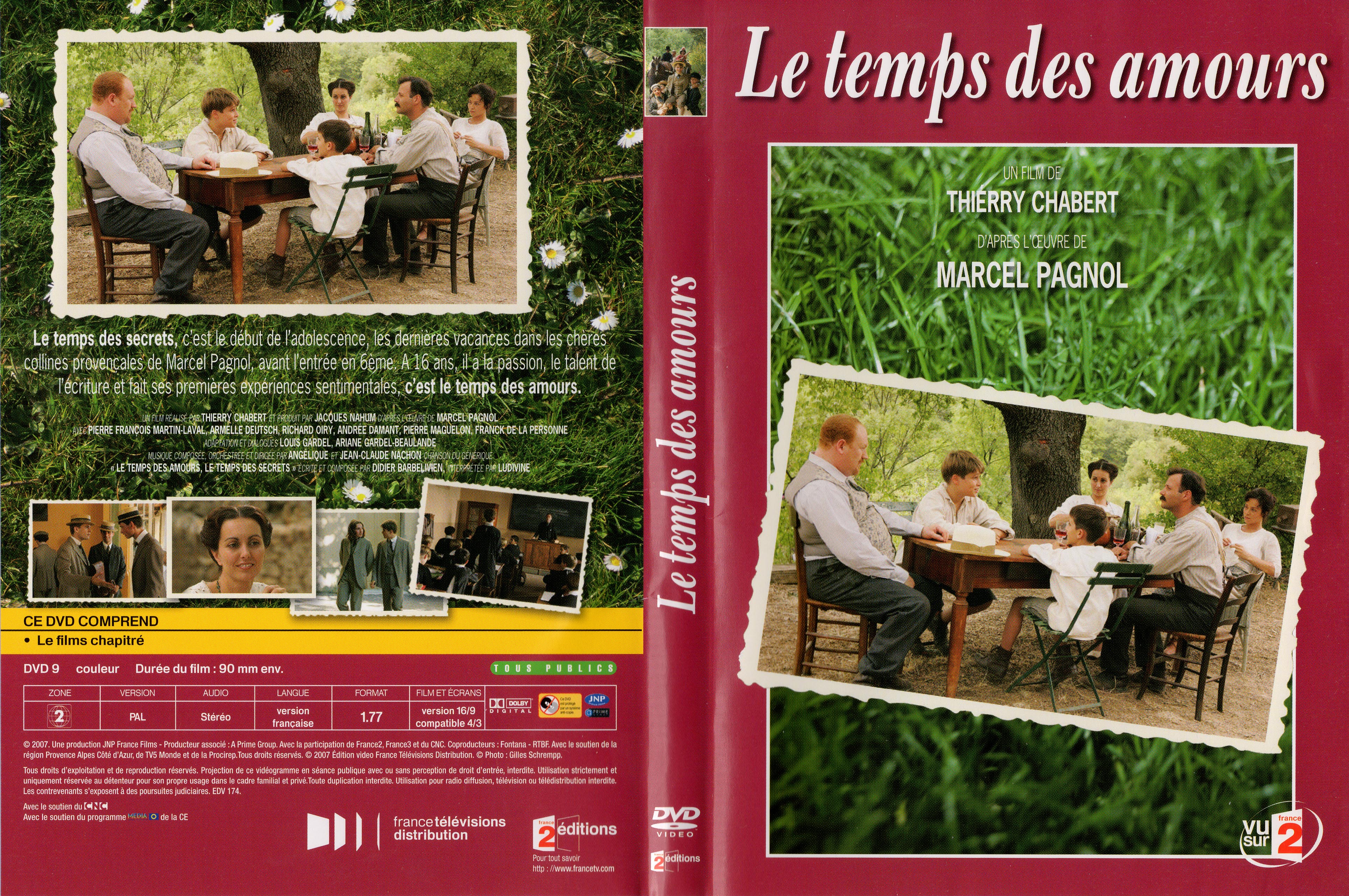 Jaquette DVD Le temps des amours