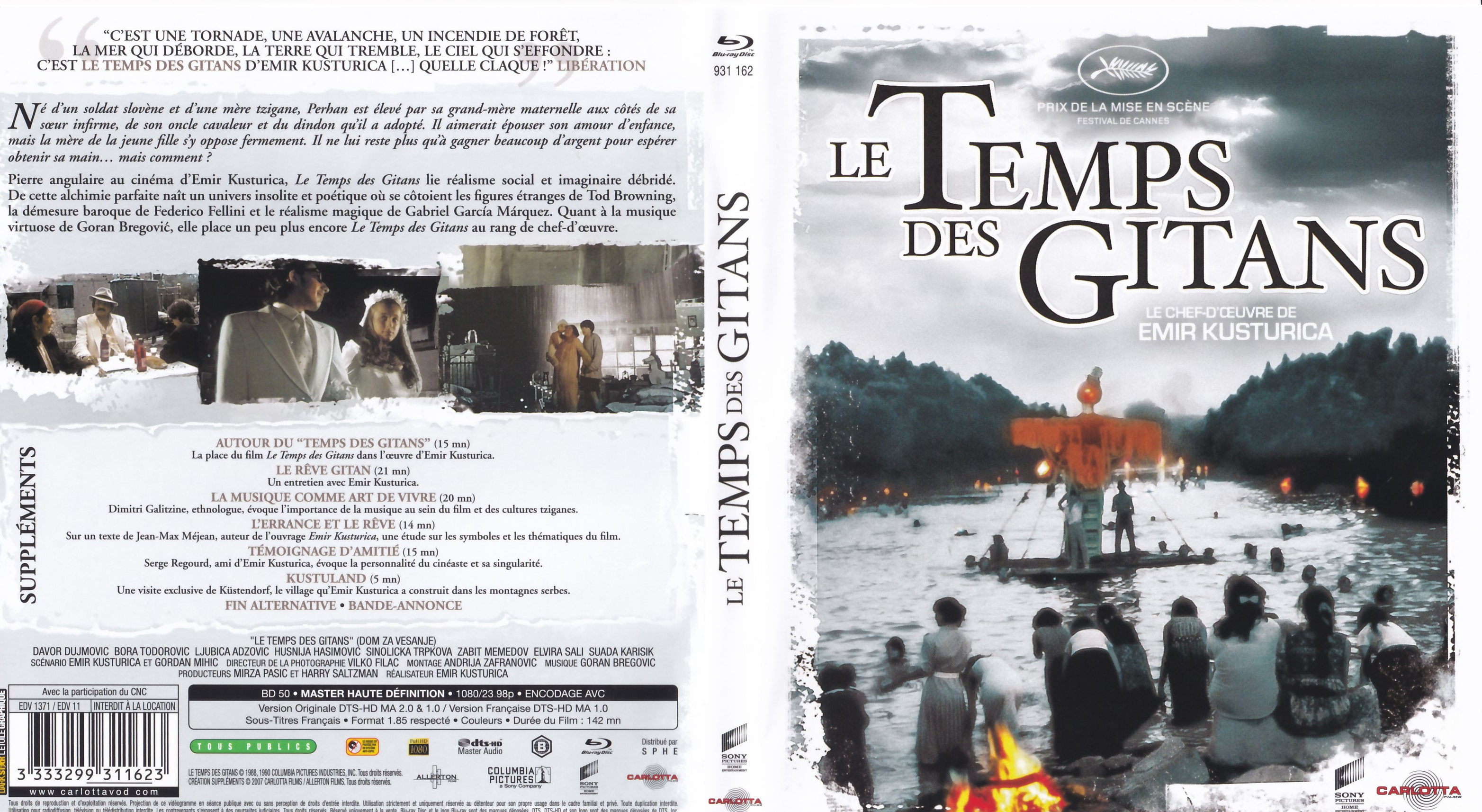 Jaquette DVD Le temps des gitans (BLU-RAY)