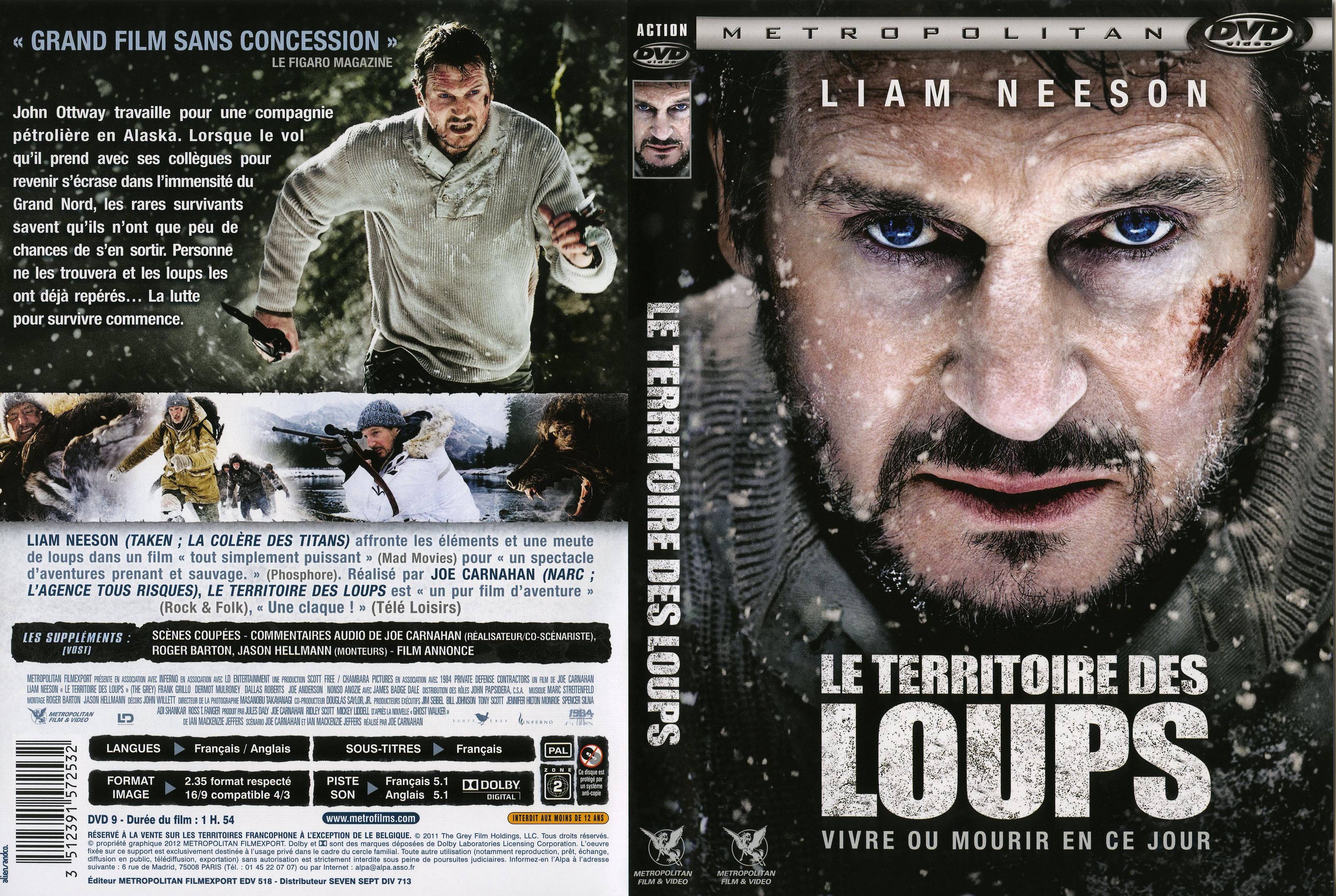 Jaquette DVD Le territoire des loups