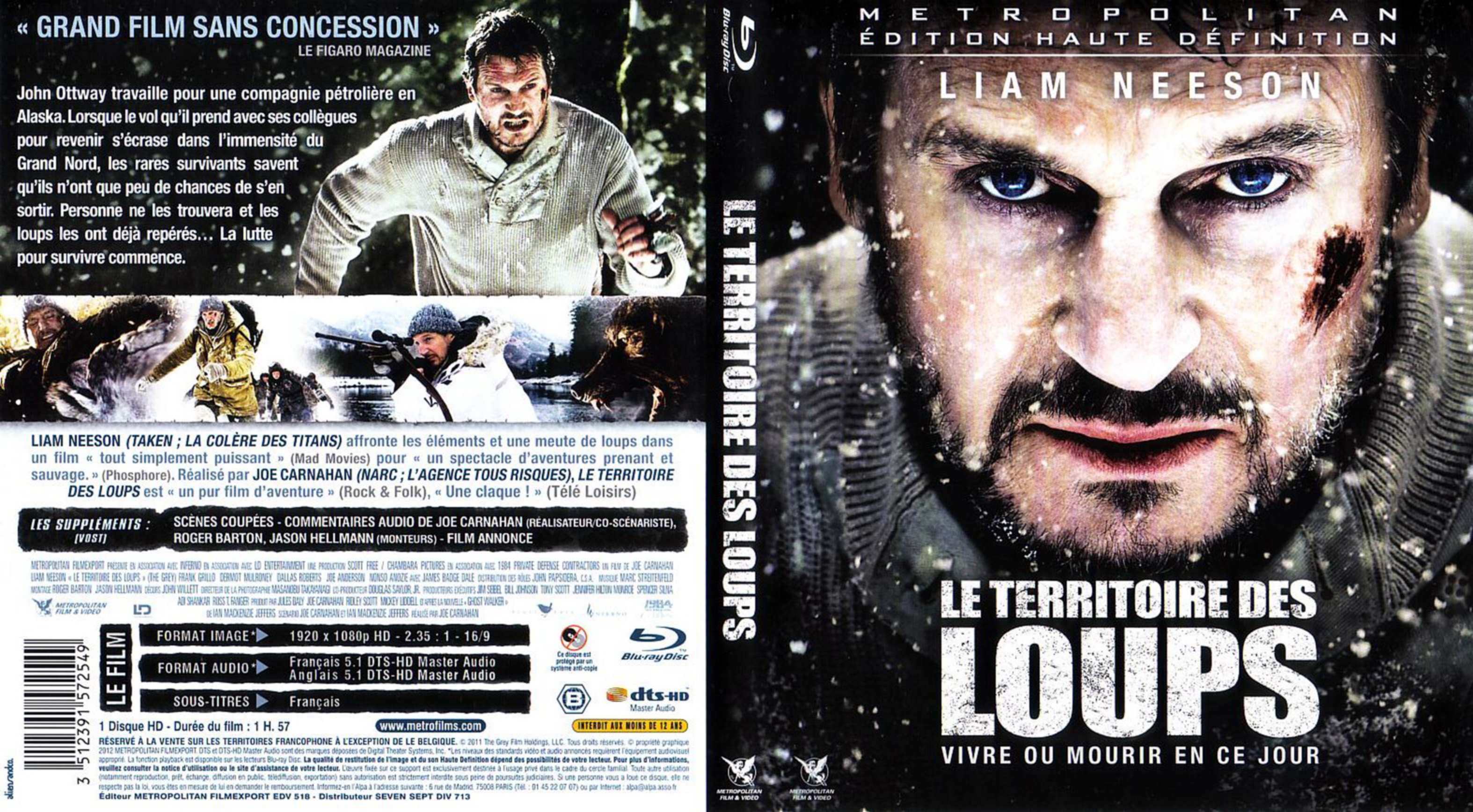 Jaquette DVD Le territoire des loups (BLU-RAY)