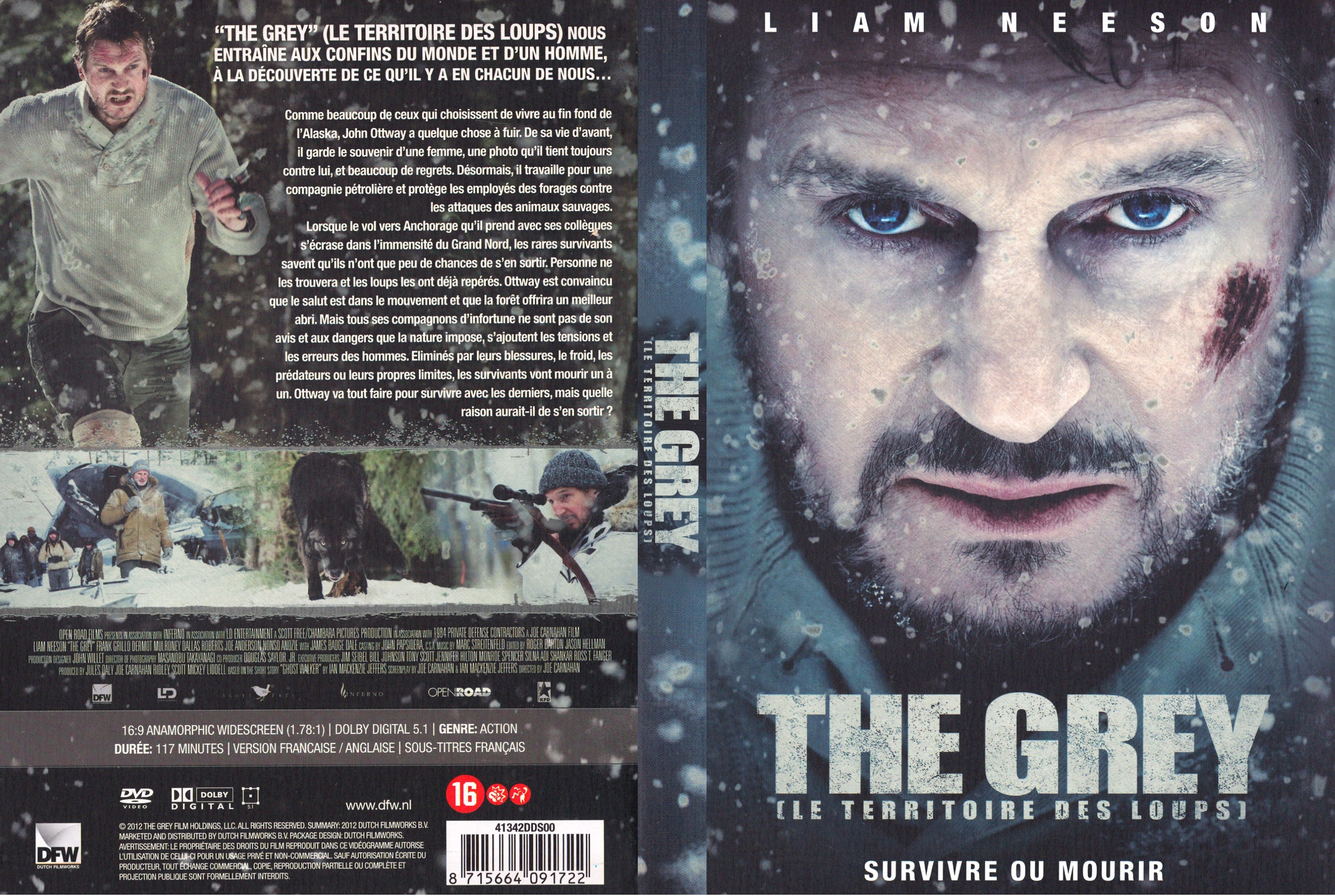 Jaquette DVD Le territoire des loups - The grey