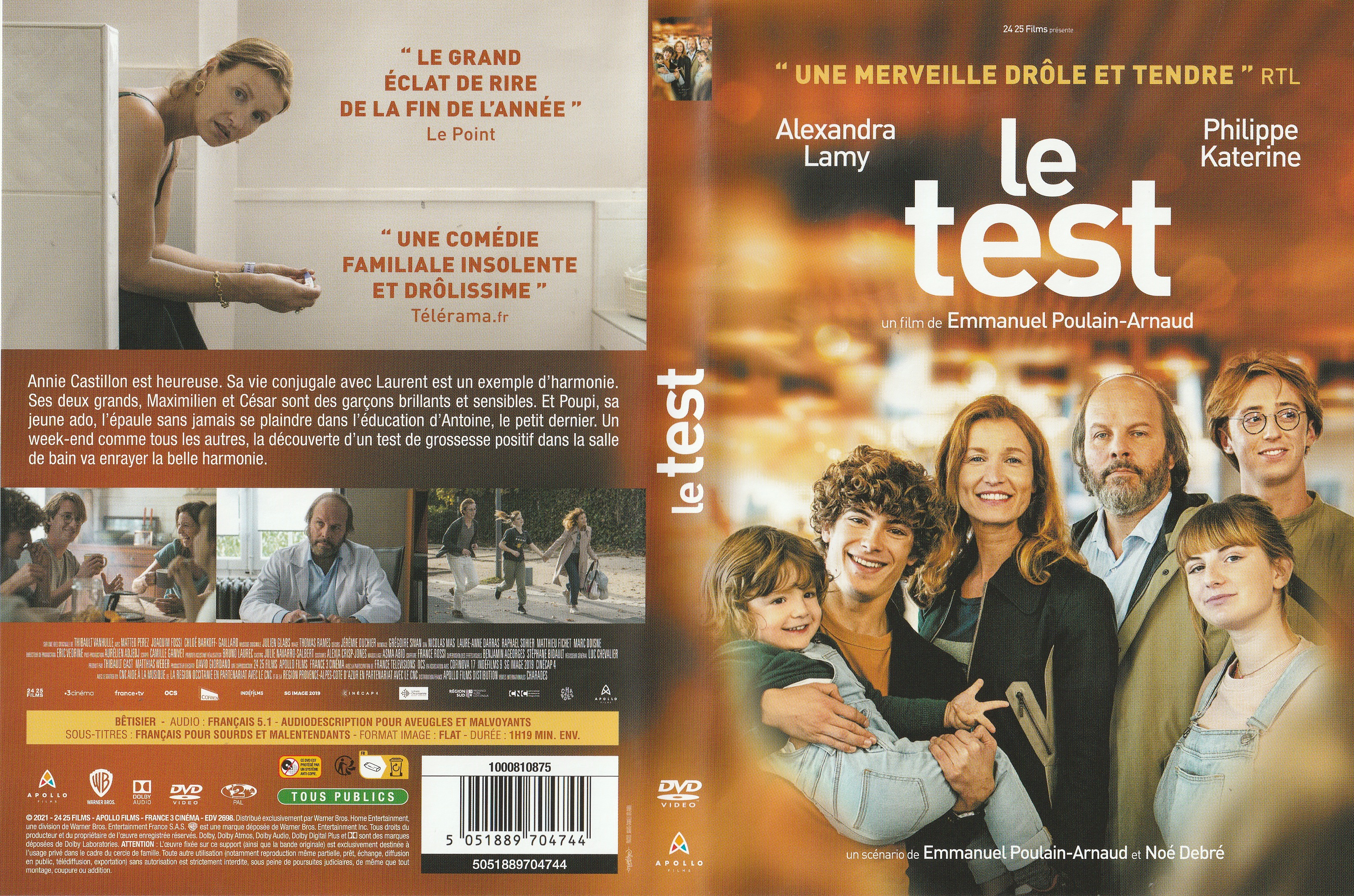 Jaquette DVD Le test