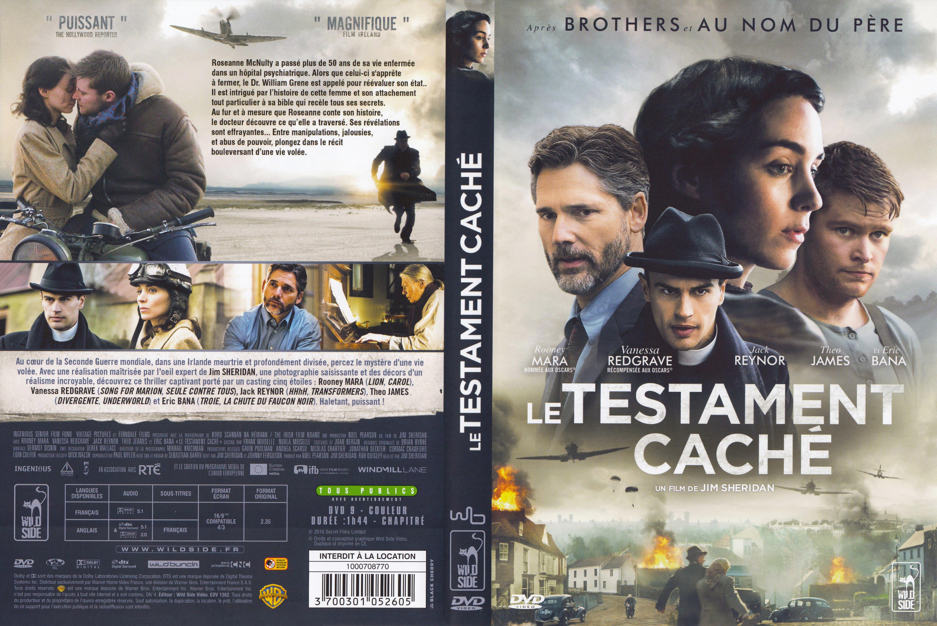 Jaquette DVD Le testament cach