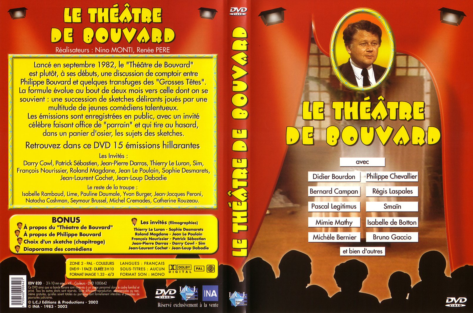 Jaquette DVD Le theatre de Bouvard