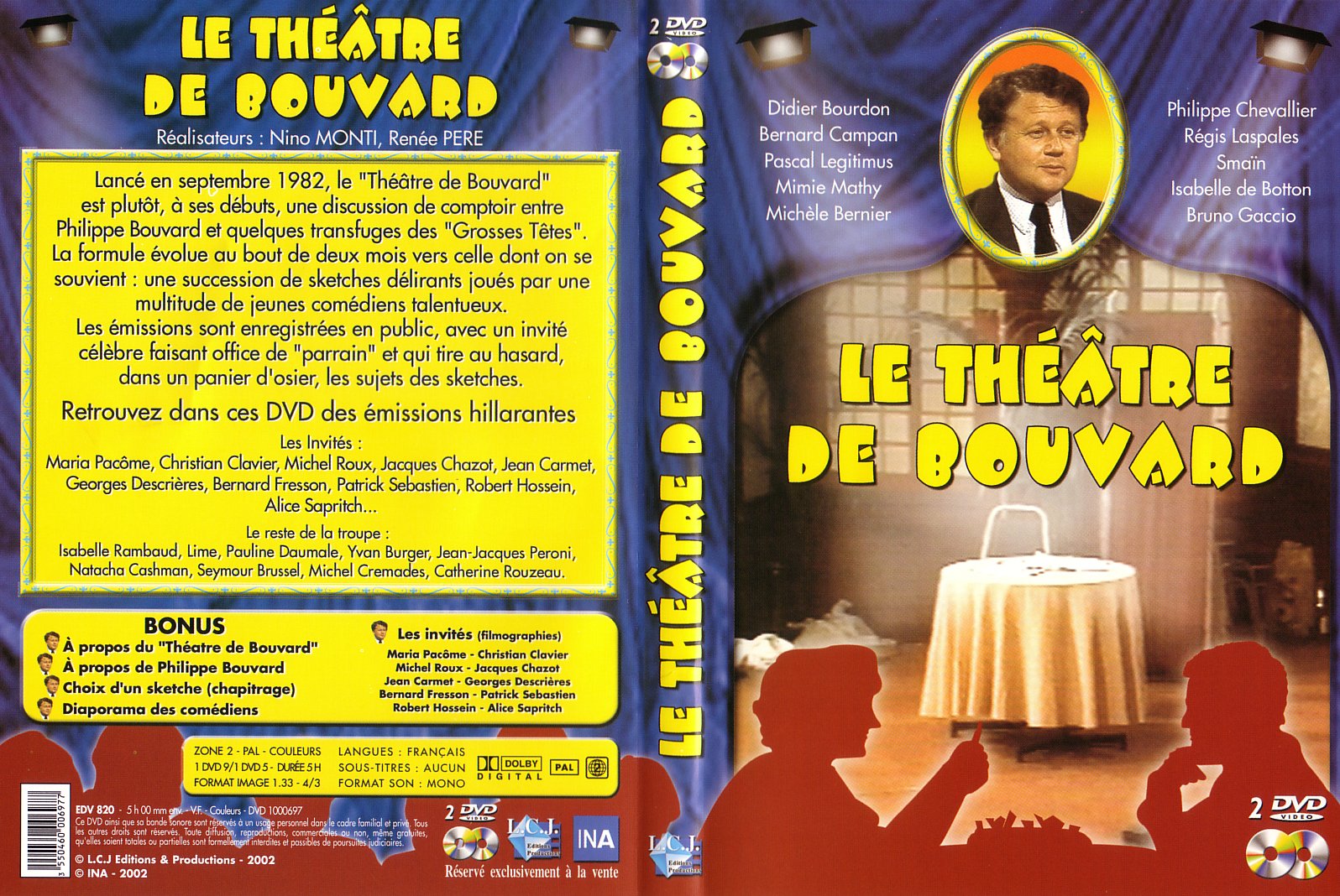 Jaquette DVD Le theatre de Bouvard v2