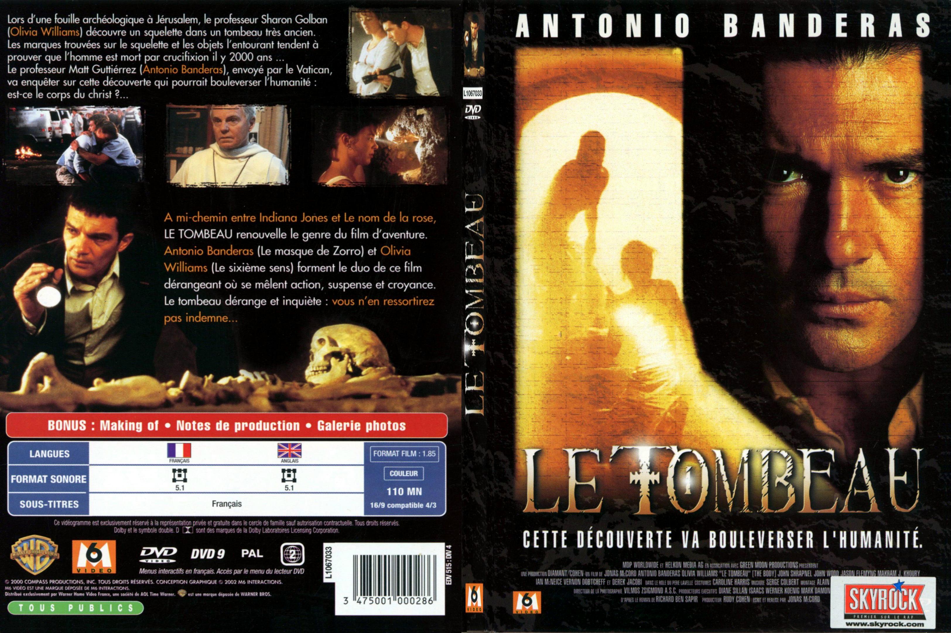 Jaquette DVD Le tombeau - SLIM