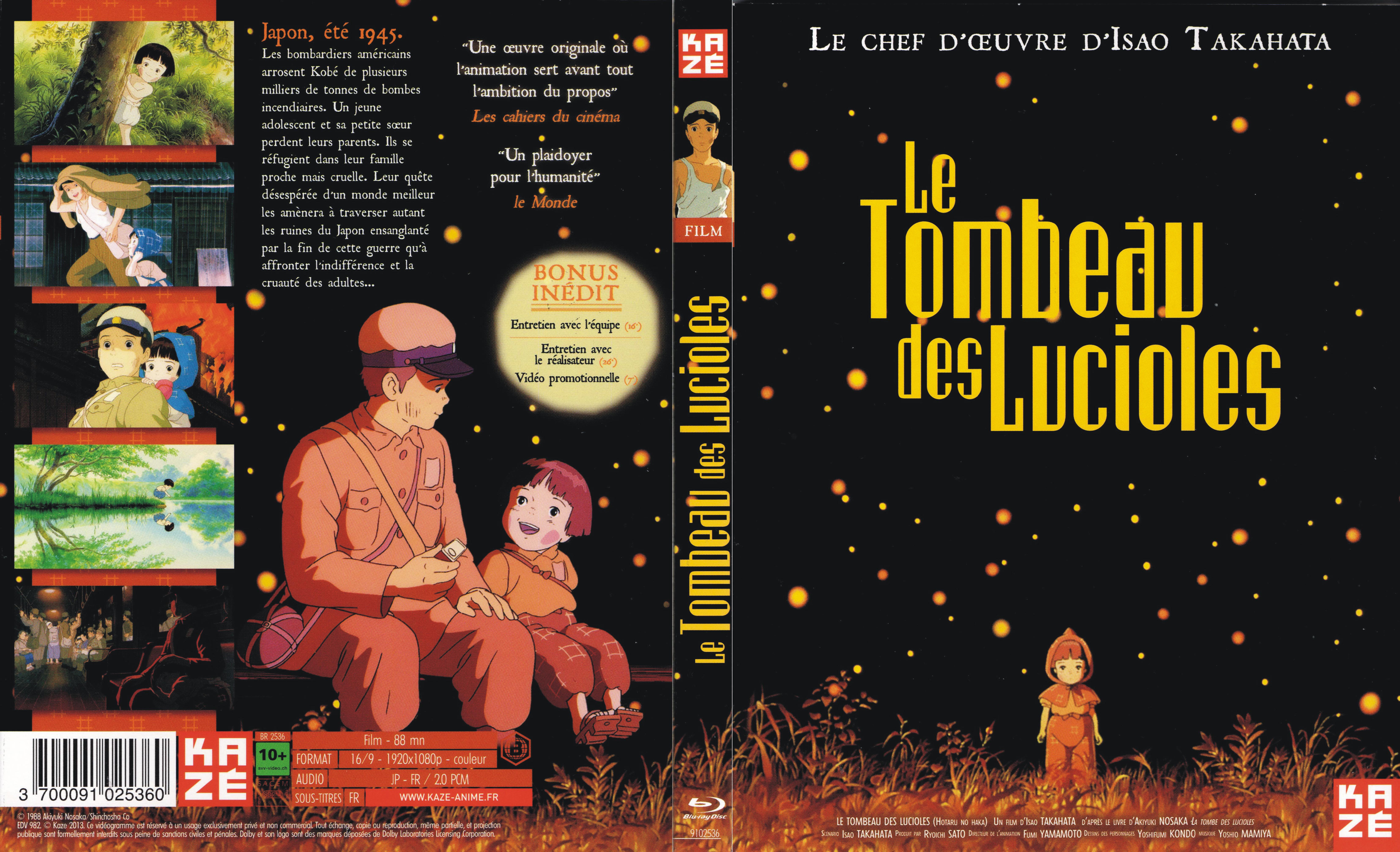 Jaquette DVD Le tombeau des lucioles (BLU-RAY)