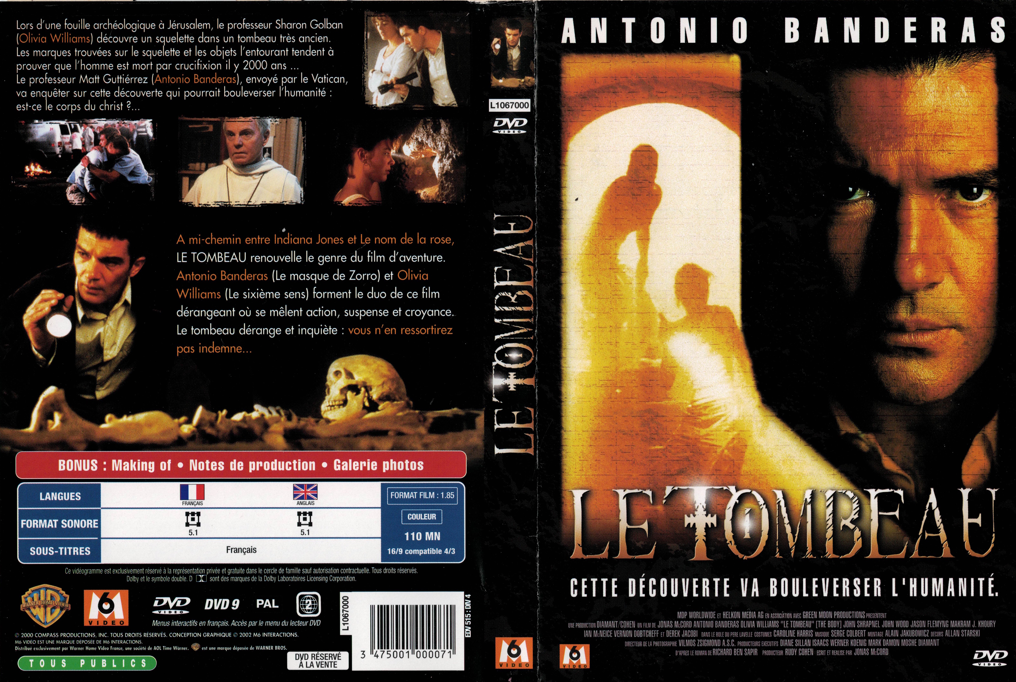 Jaquette DVD Le tombeau v4