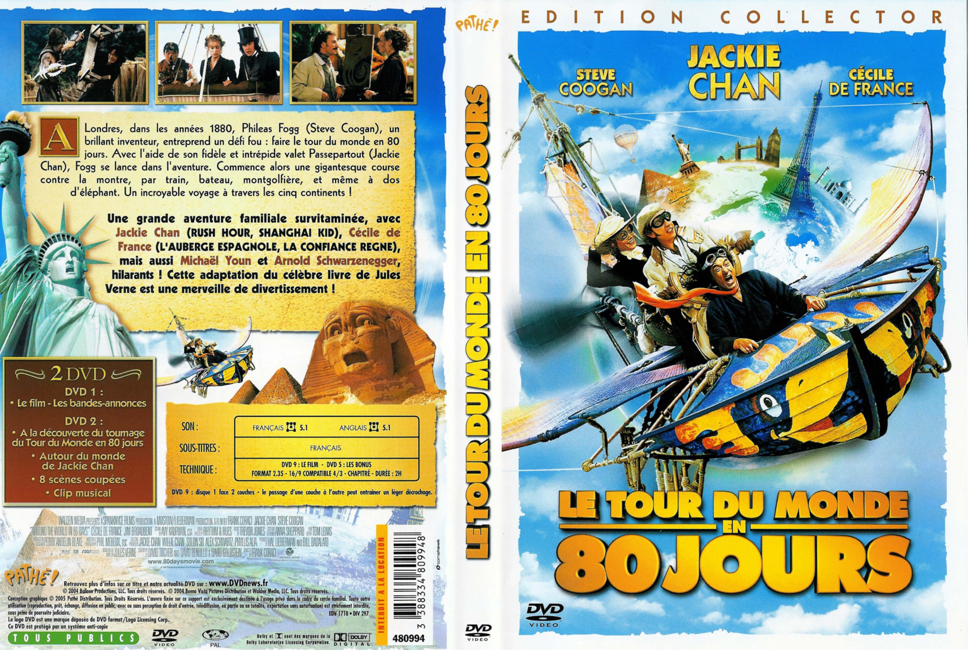 Jaquette DVD Le tour du monde en 80 jours 2004
