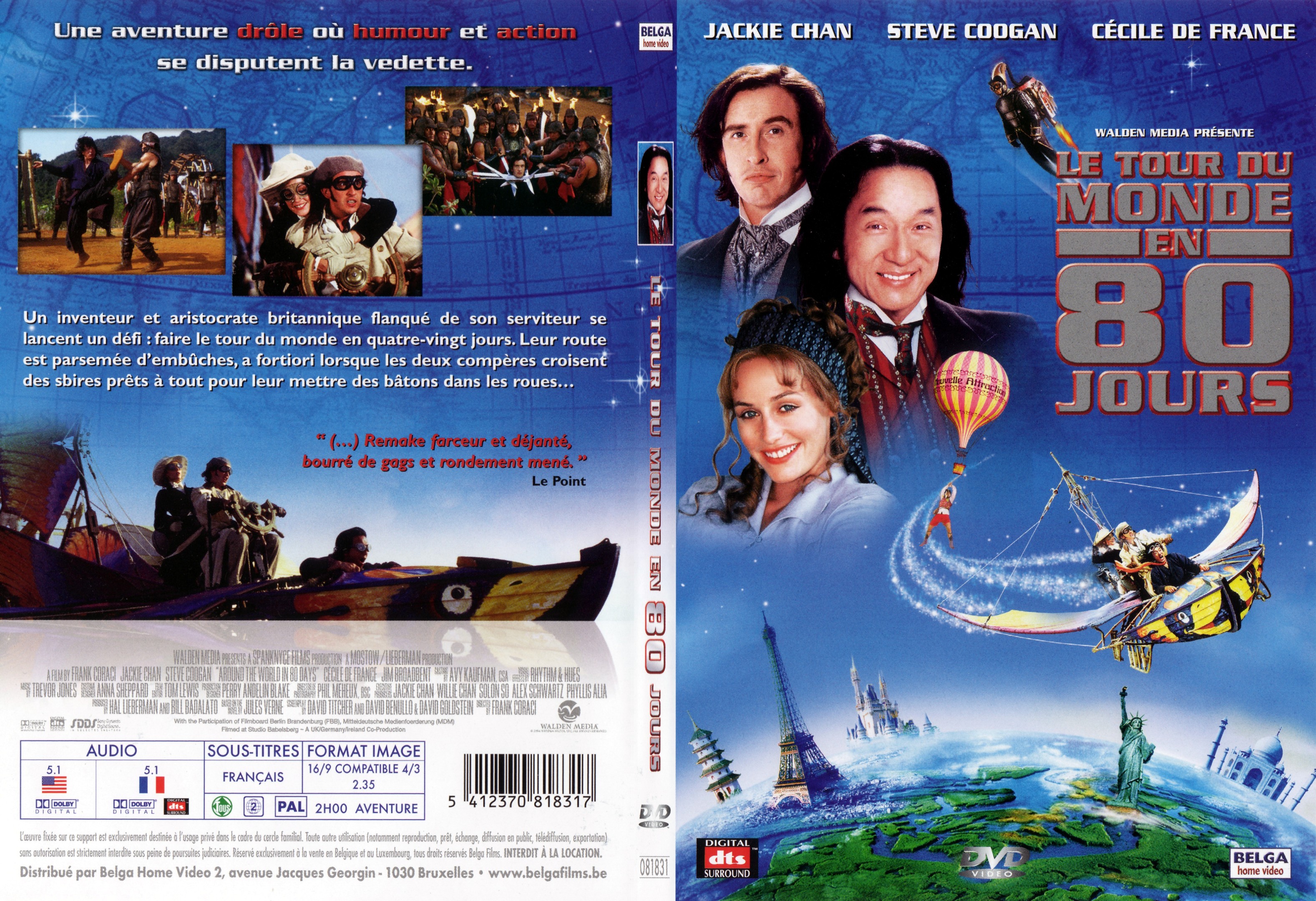 Jaquette DVD Le tour du monde en 80 jours (2004) - SLIM