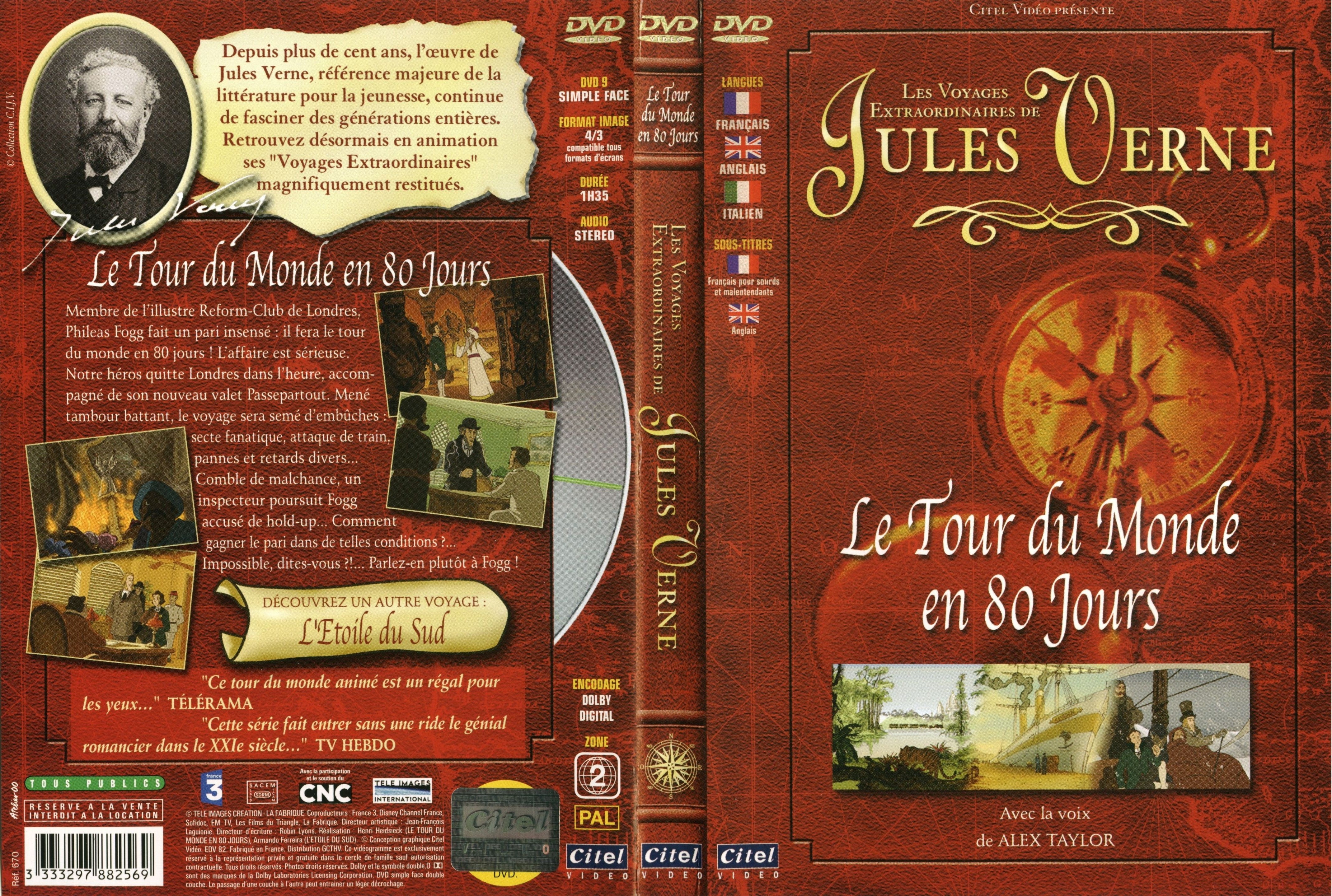 Jaquette DVD Le tour du monde en 80 jours (DA)