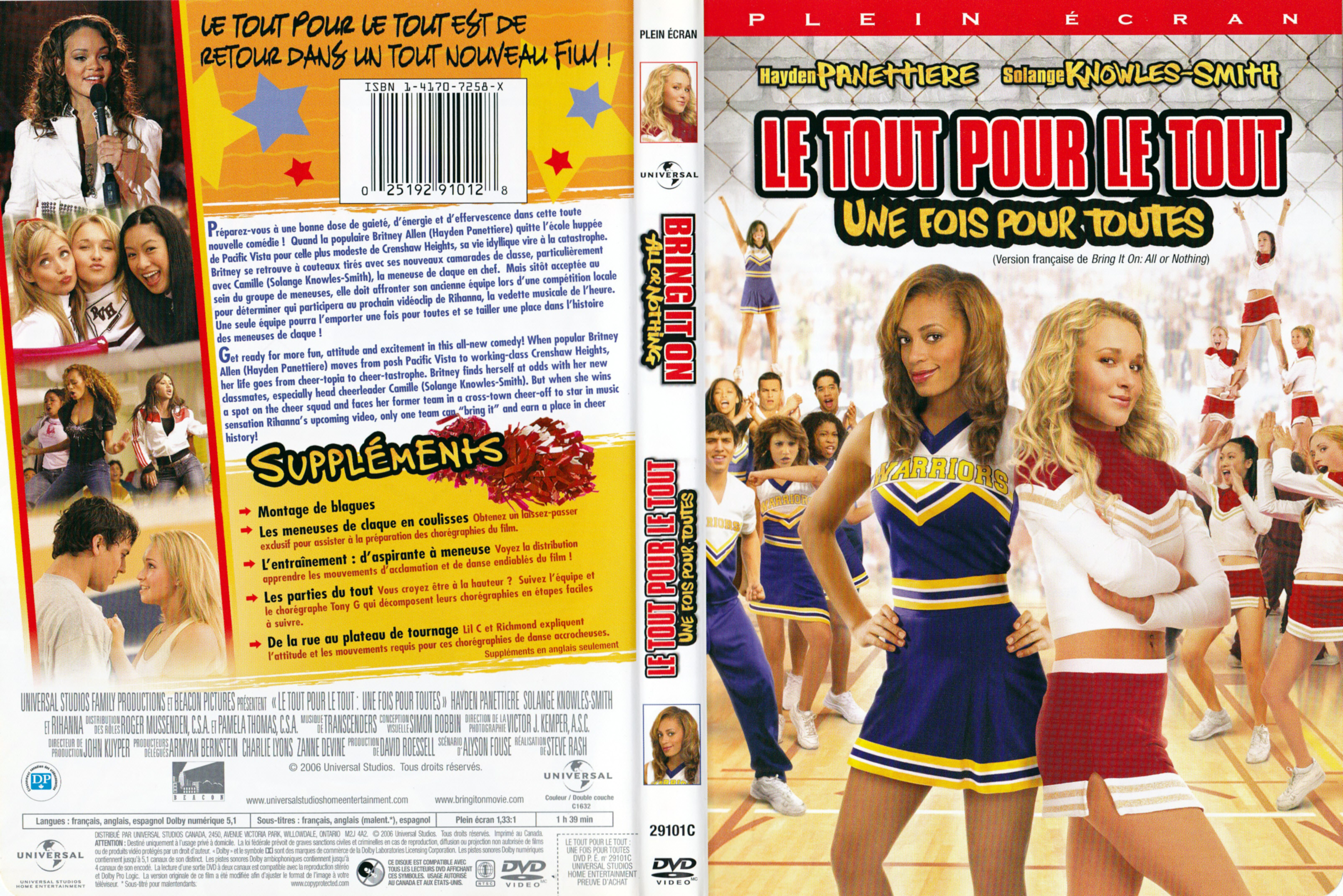 Jaquette DVD Le tout pour le tout - Une fois pour tous (Canadienne)