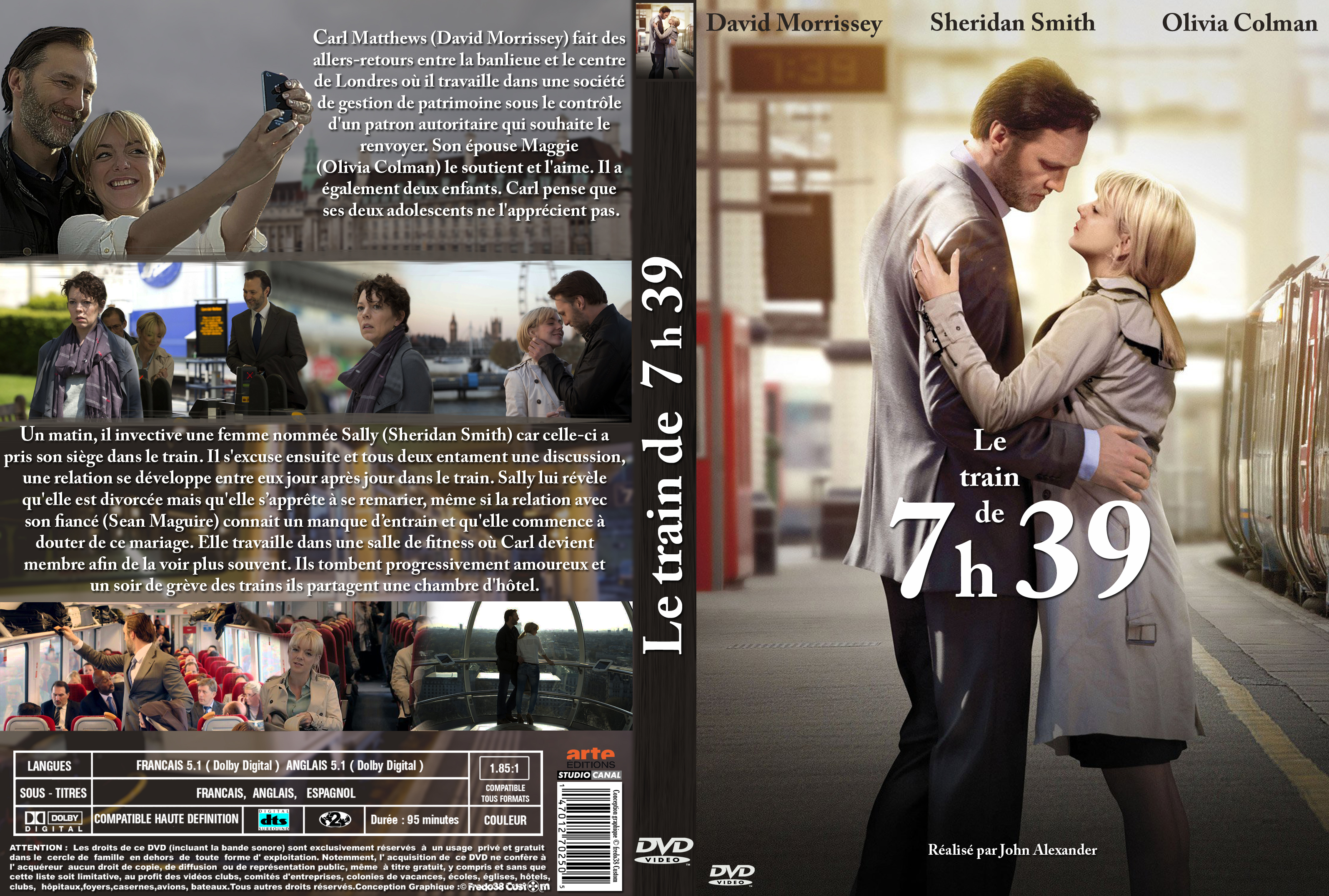 Jaquette DVD Le train de 7h39 custom