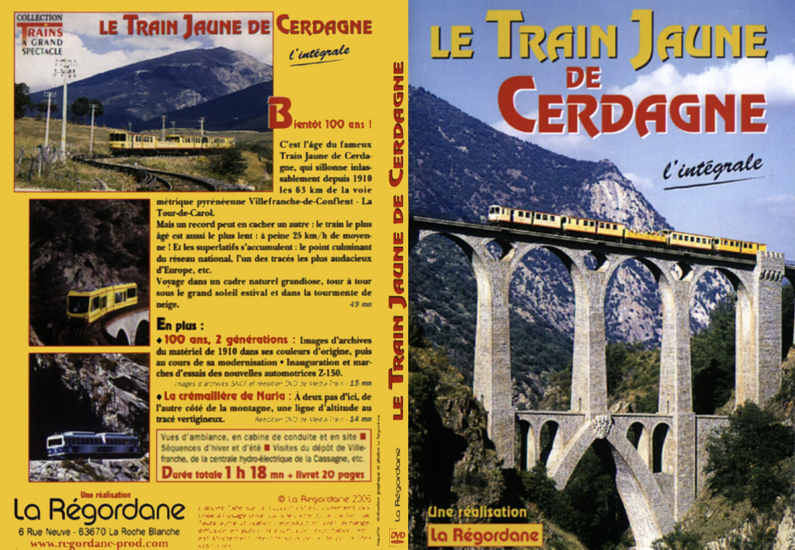 Jaquette DVD Le train jaune de Cerdagne - SLIM