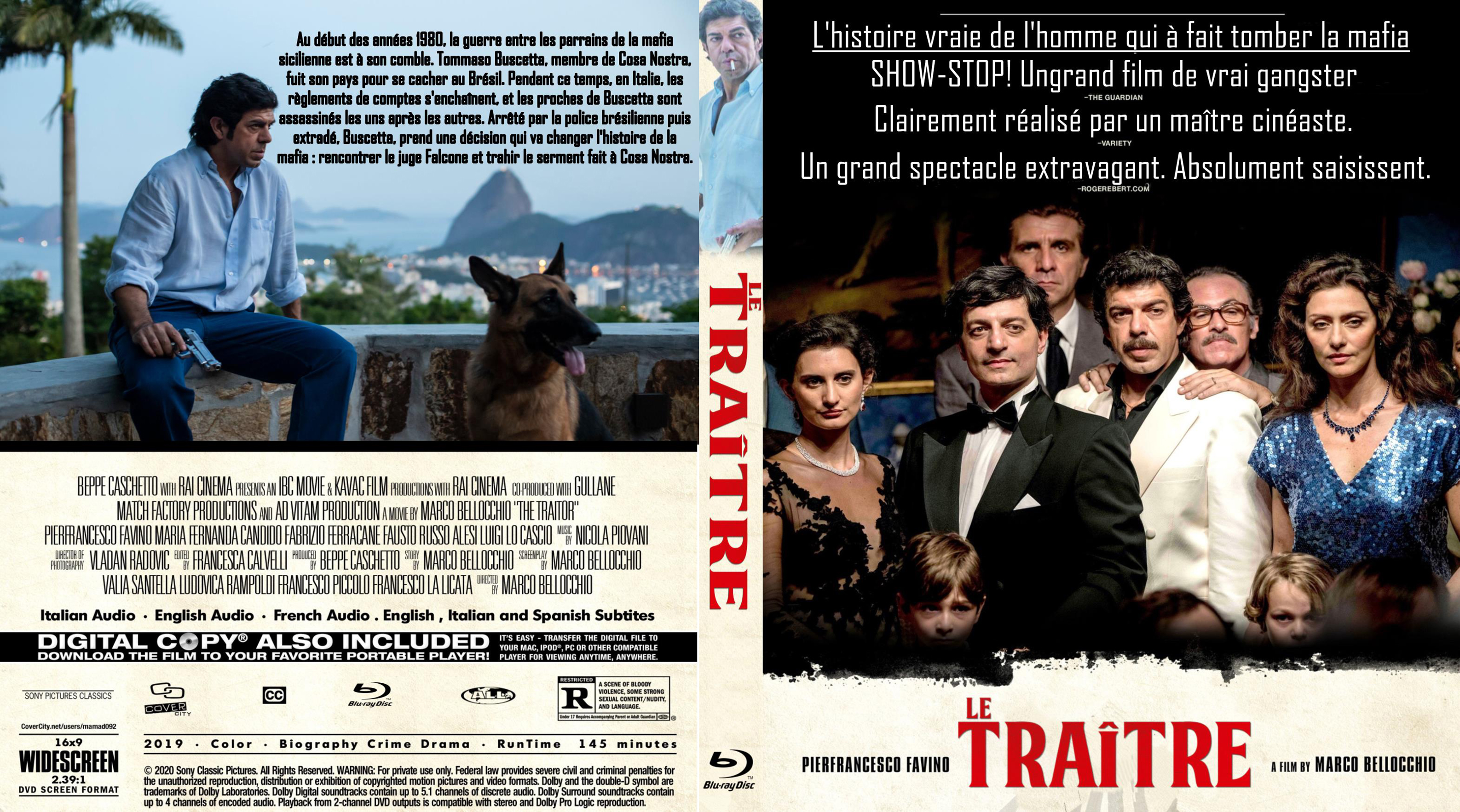 Jaquette DVD Le traitre custom (BLU-RAY)