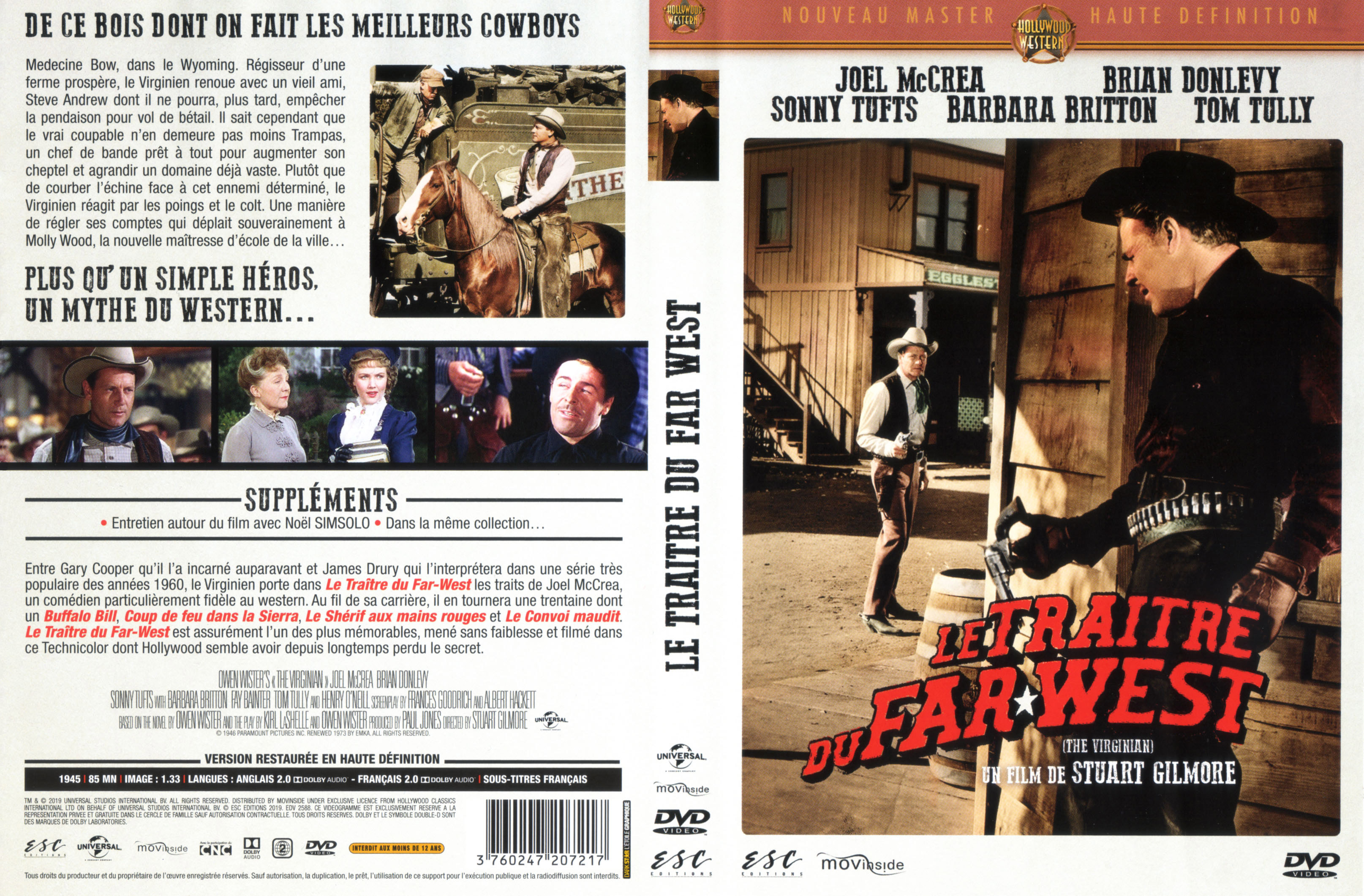 Jaquette DVD Le traitre du Far West v2