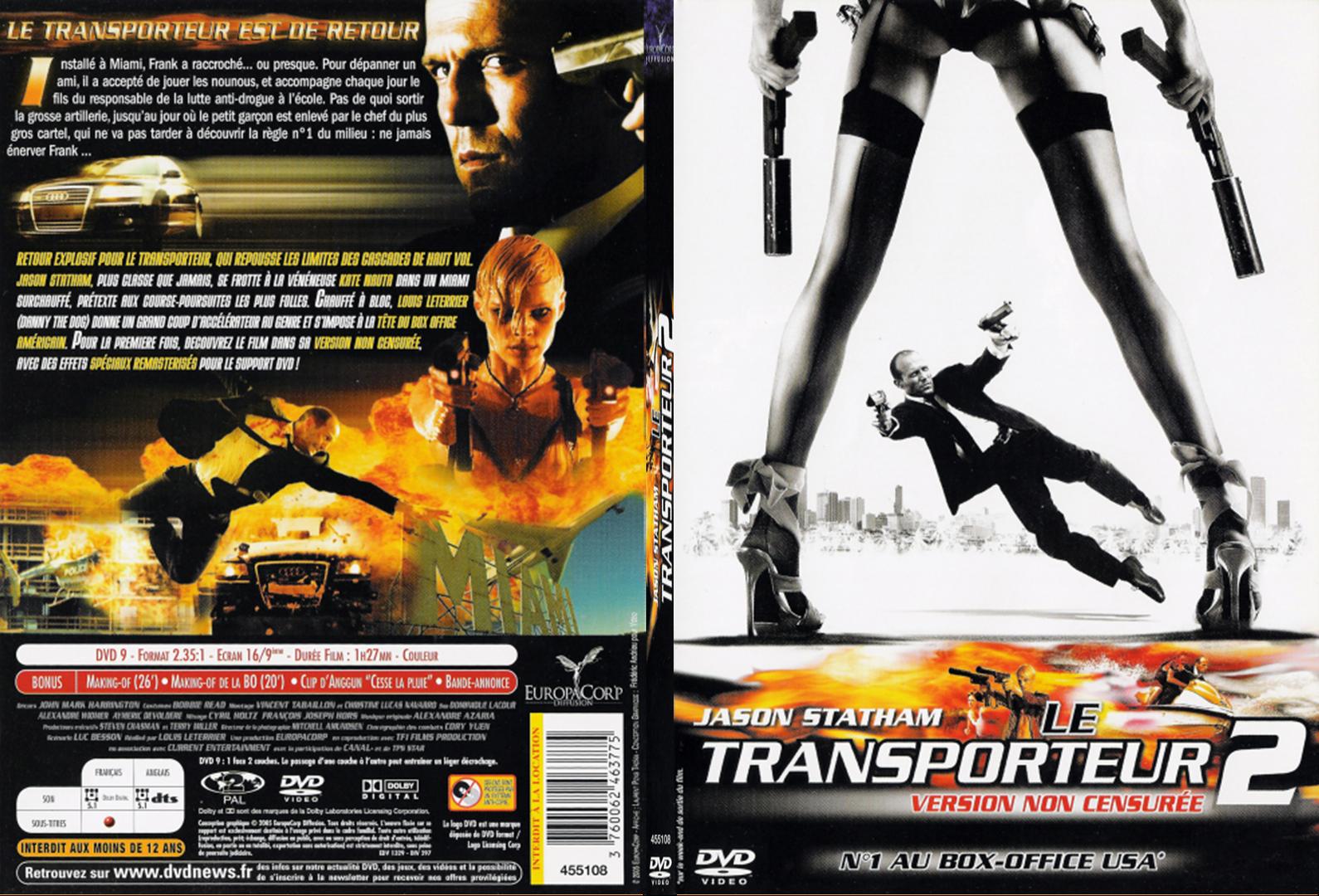 Jaquette DVD Le transporteur 2 - SLIM