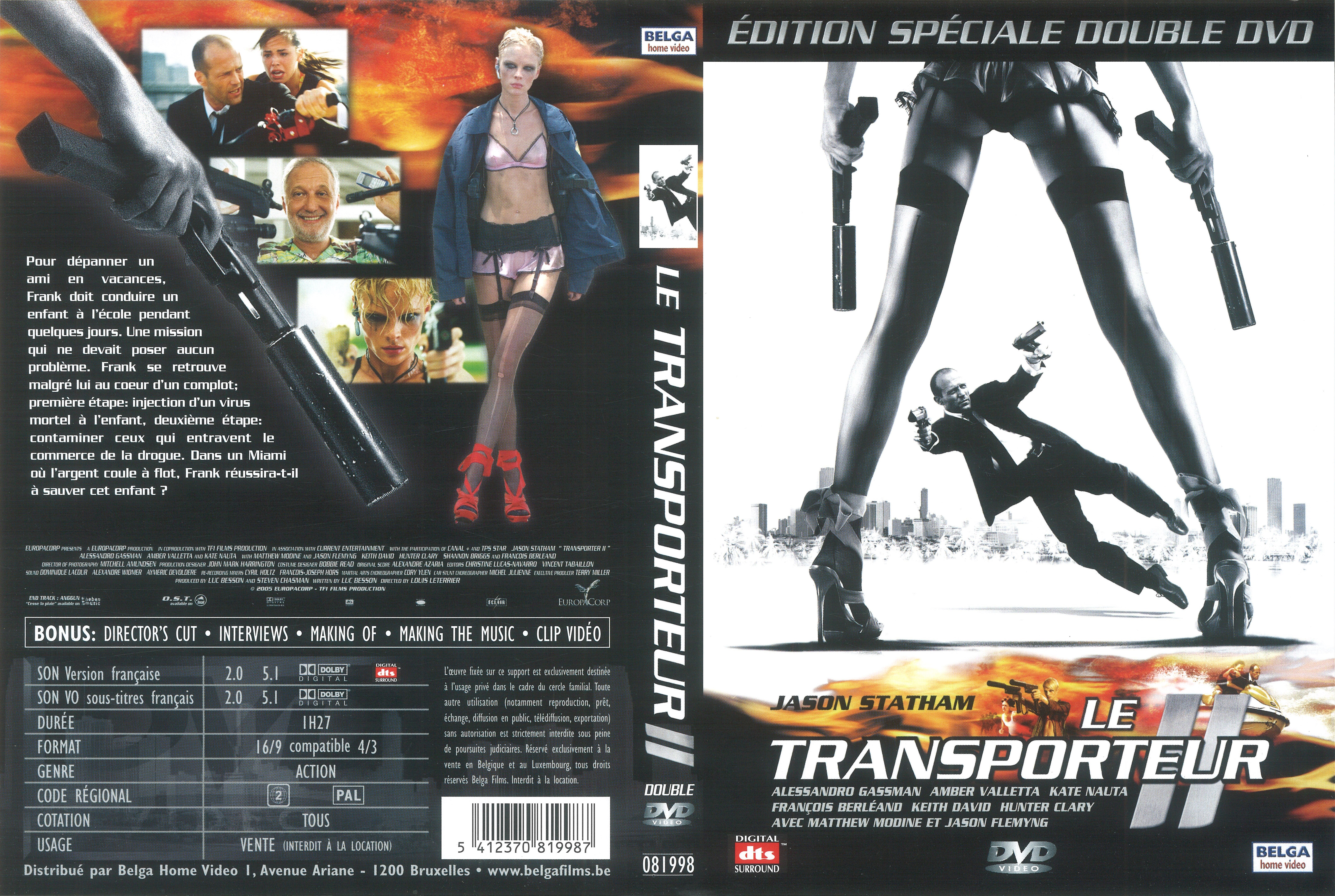 Jaquette DVD Le transporteur 2 v2