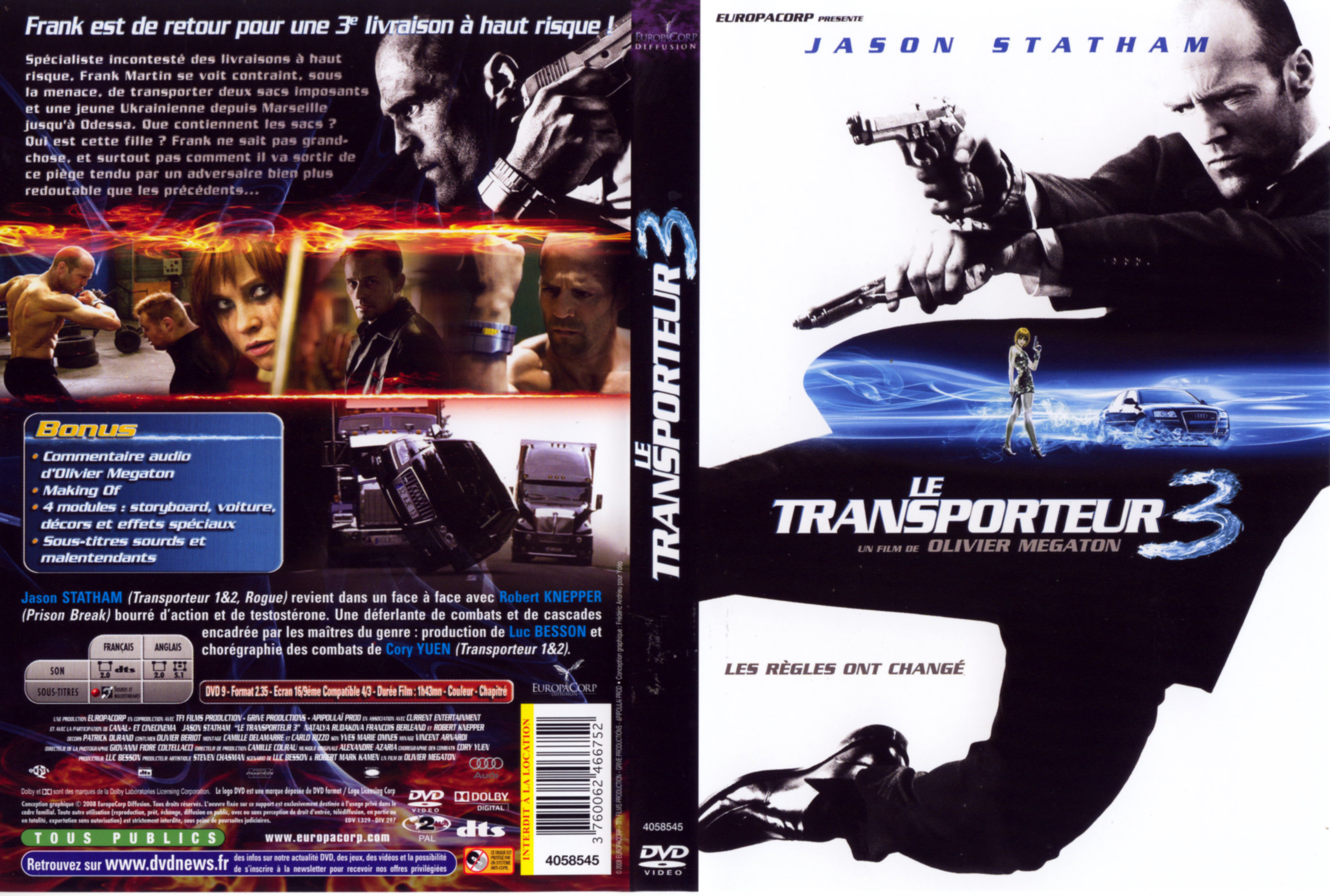 Jaquette DVD Le transporteur 3