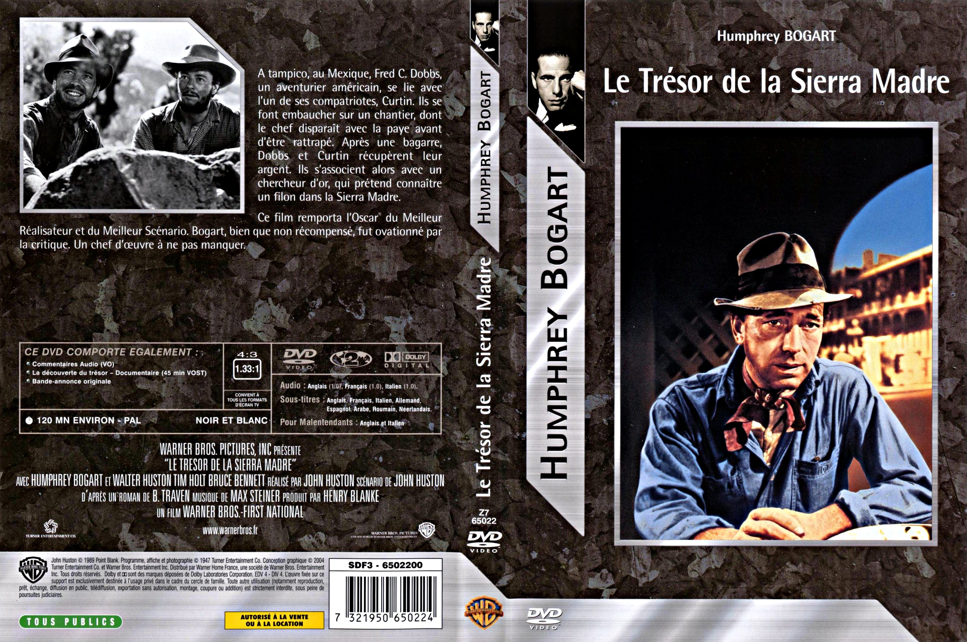 Jaquette DVD Le tresor de la Sierra Madre