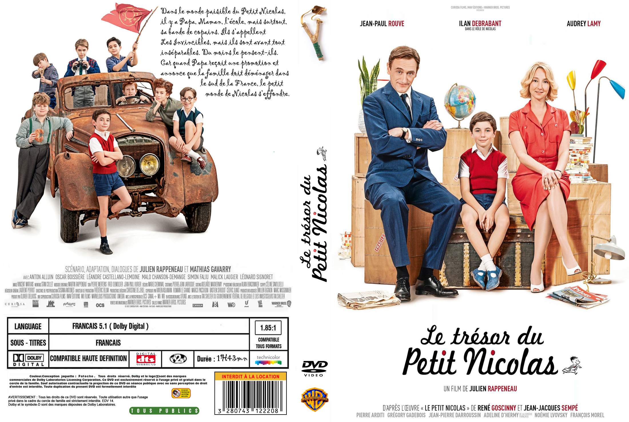 Jaquette DVD Le trsor du petit nicolas custom