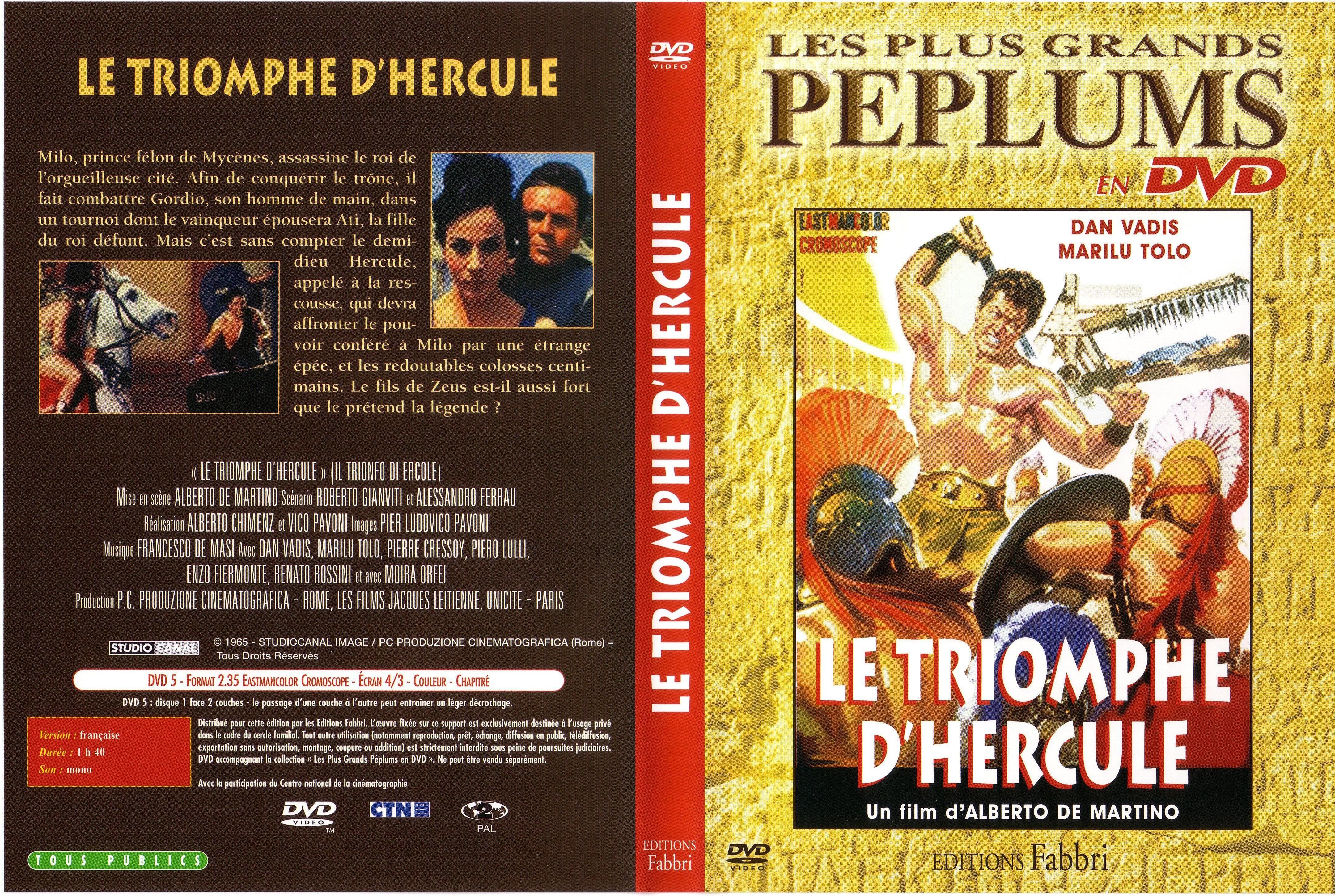 Jaquette DVD Le triomphe d