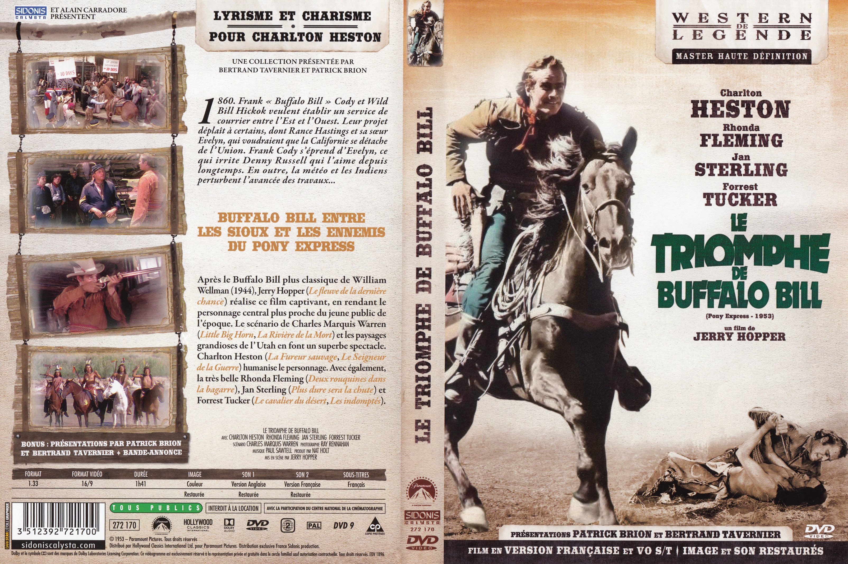 Jaquette DVD Le triomphe de Buffalo Bill