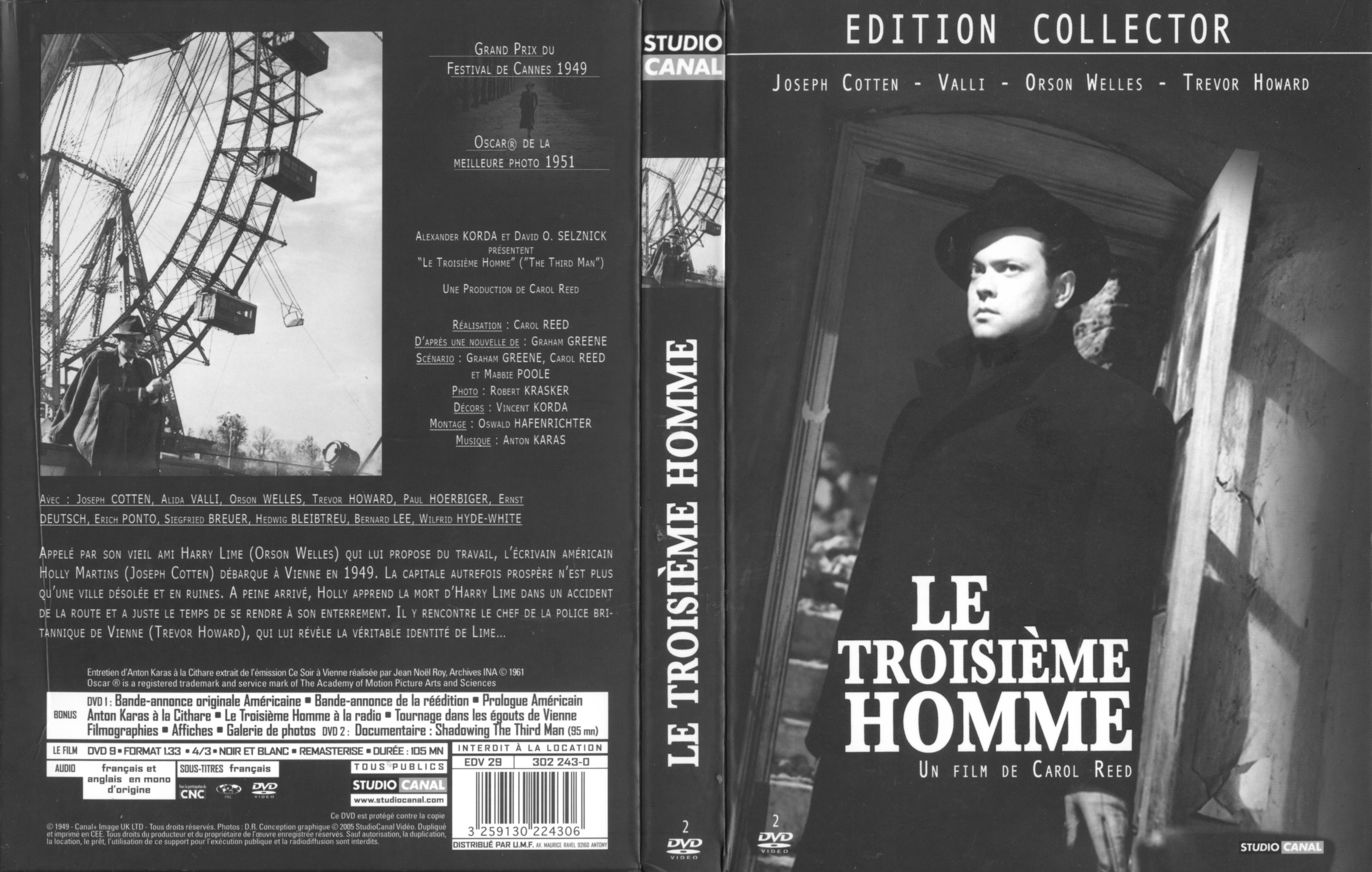 Jaquette DVD Le troisime homme