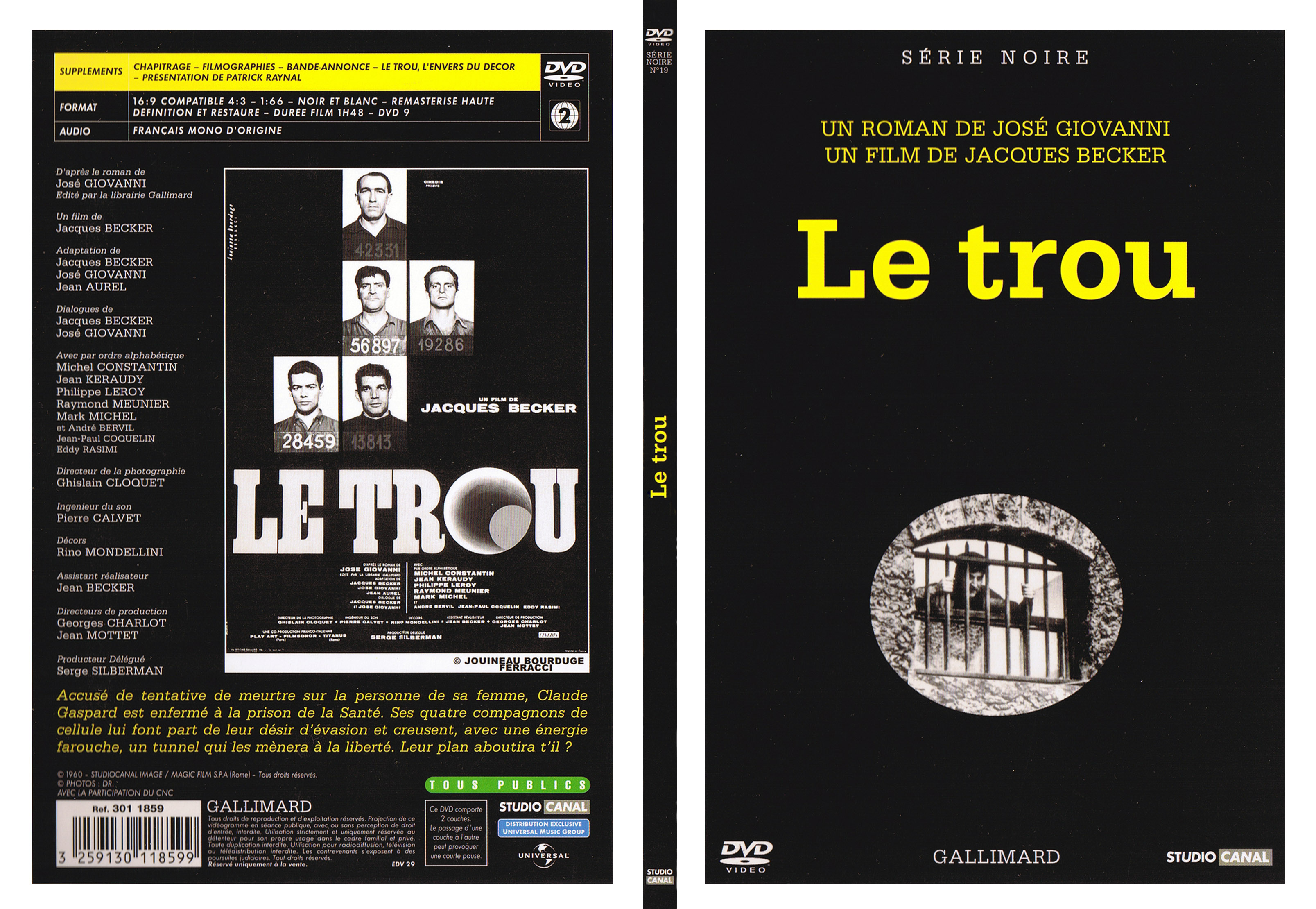 Jaquette DVD Le trou